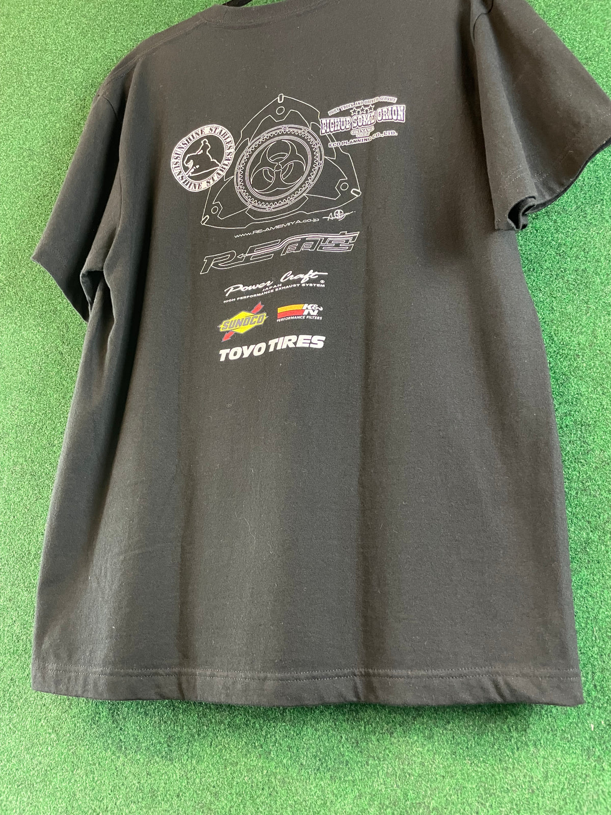 REAmemiya - (Toyo Tires, Sunoco, K&N) Promotional Collaboration Black T-Shirt (L)