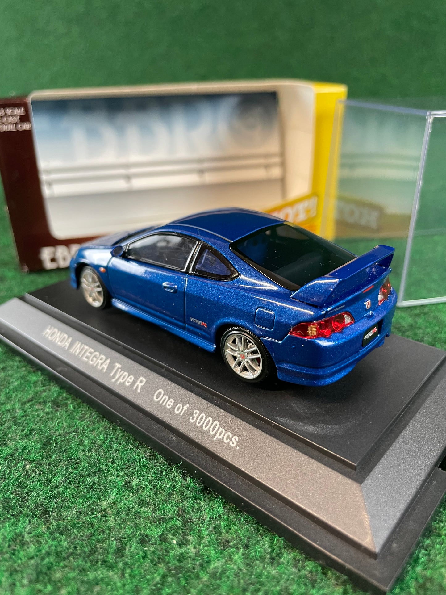 EBBRO HOT! MUGEN 2001 Honda Integra Type R DC5 (Blue) 1/43 Scale Diecast