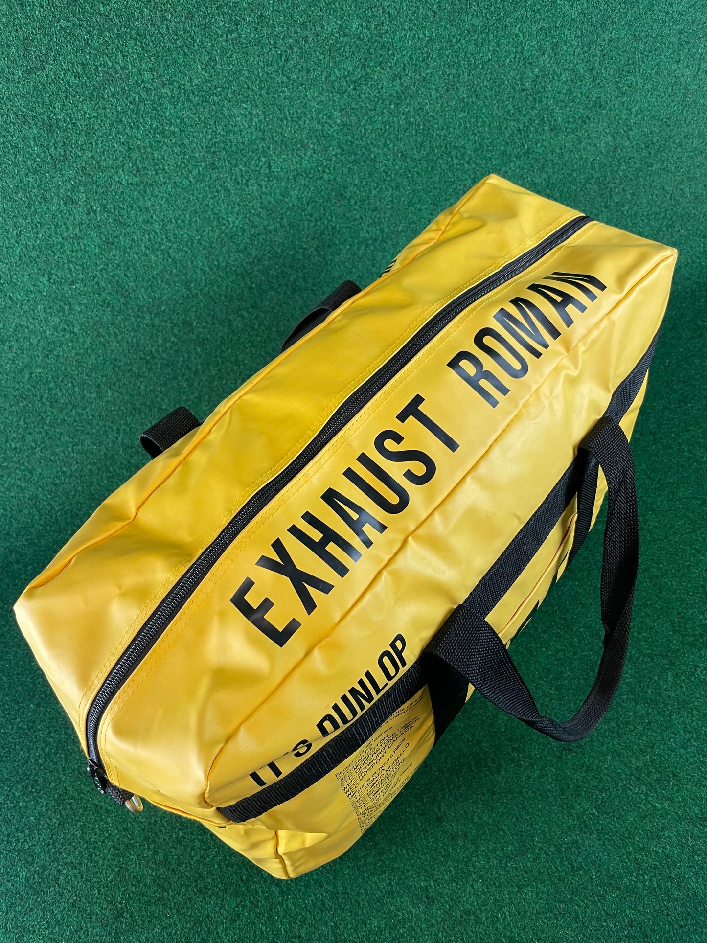 DUNLOP - Vintage Yellow Duffel Travel Bag