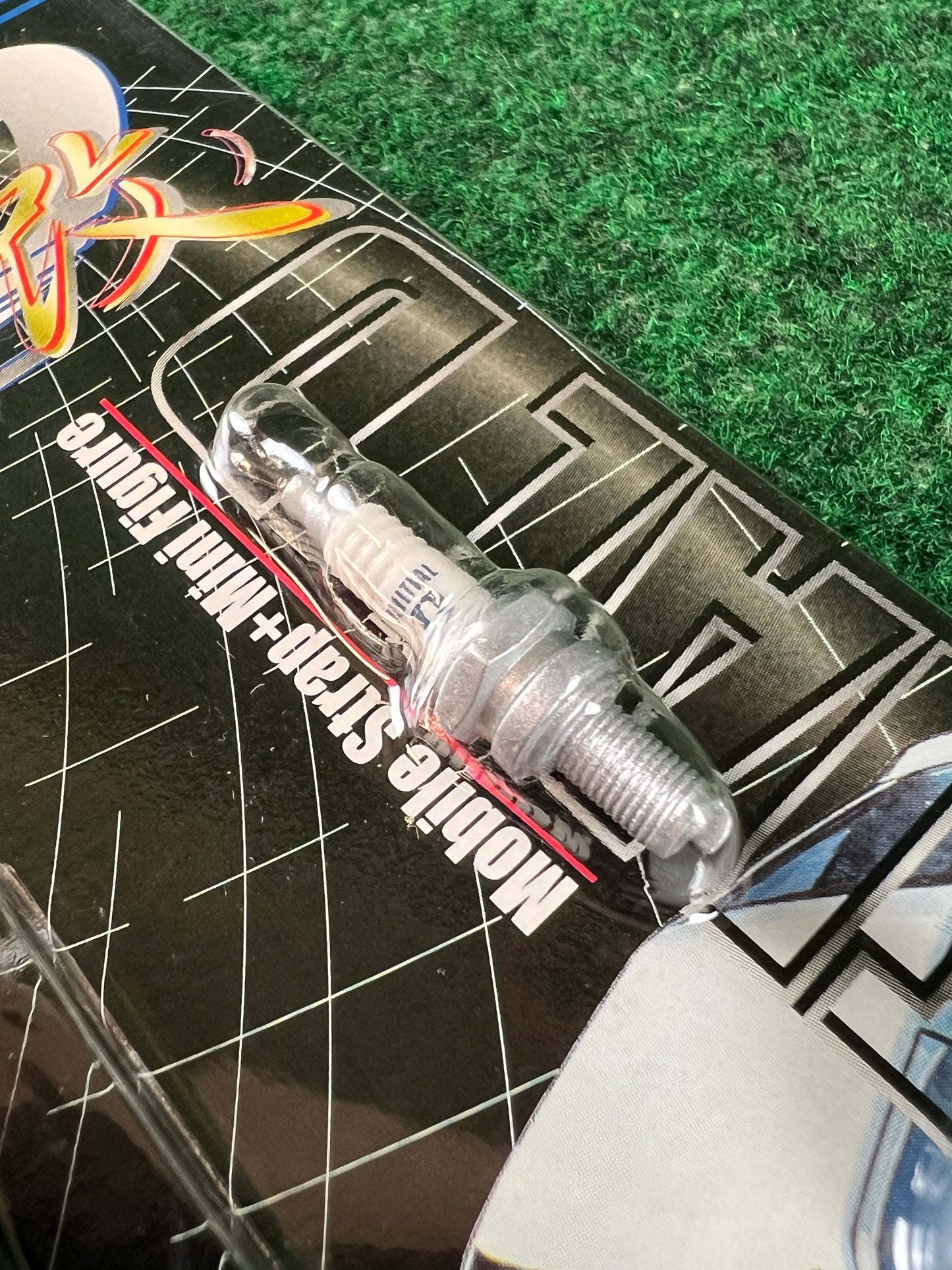 Initial D - White Gauges, Spark Plug and Strap Keychain