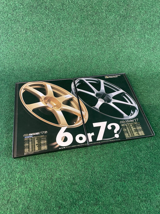 Yokohama Wheel - AVS Model T6 & T7 Framed Advertisement Picture Set