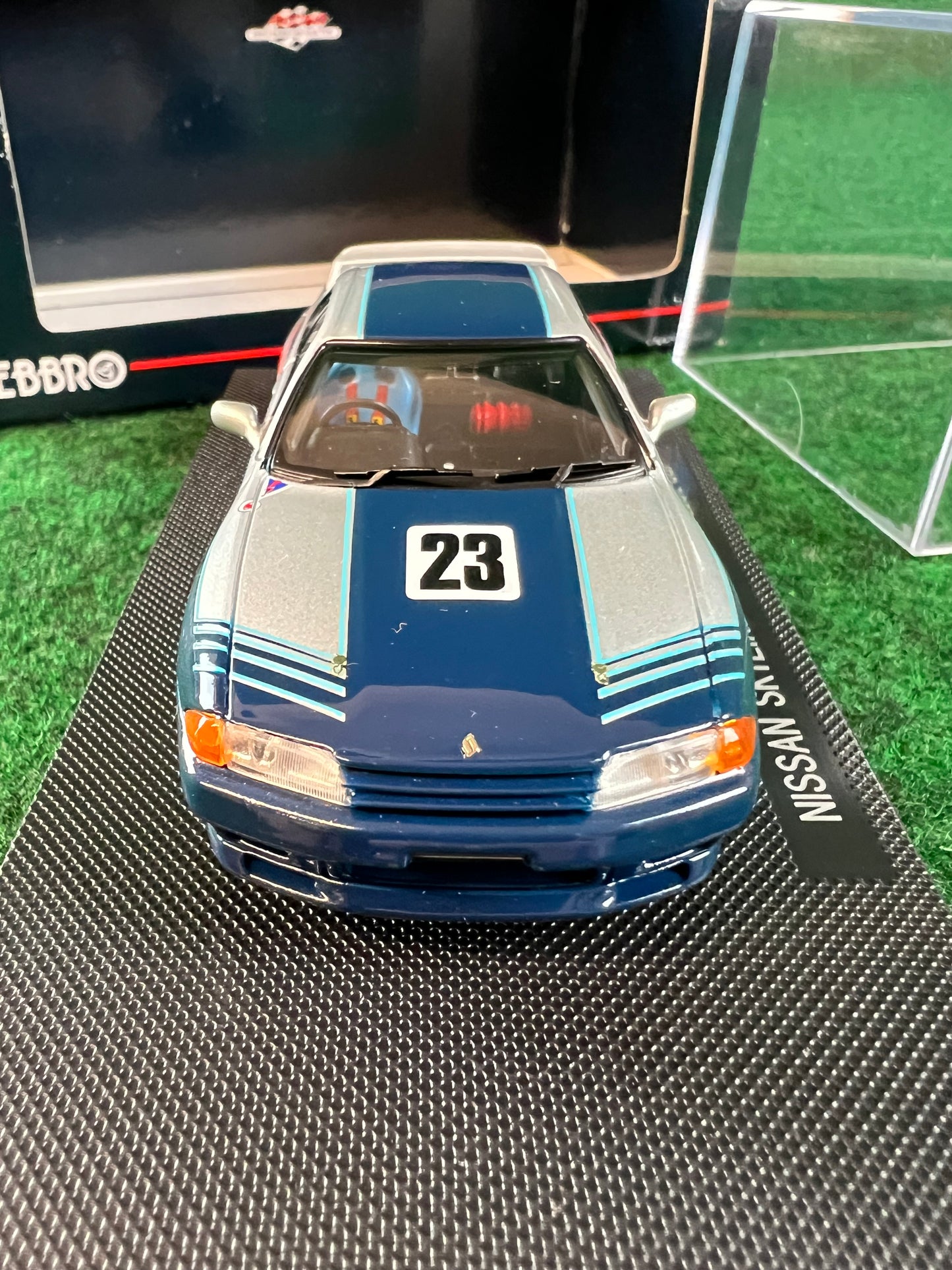 EBBRO Racing Car Collection Nissan Skyline R32 GTR Gr.A Test Car 1/43 Scale Diecast