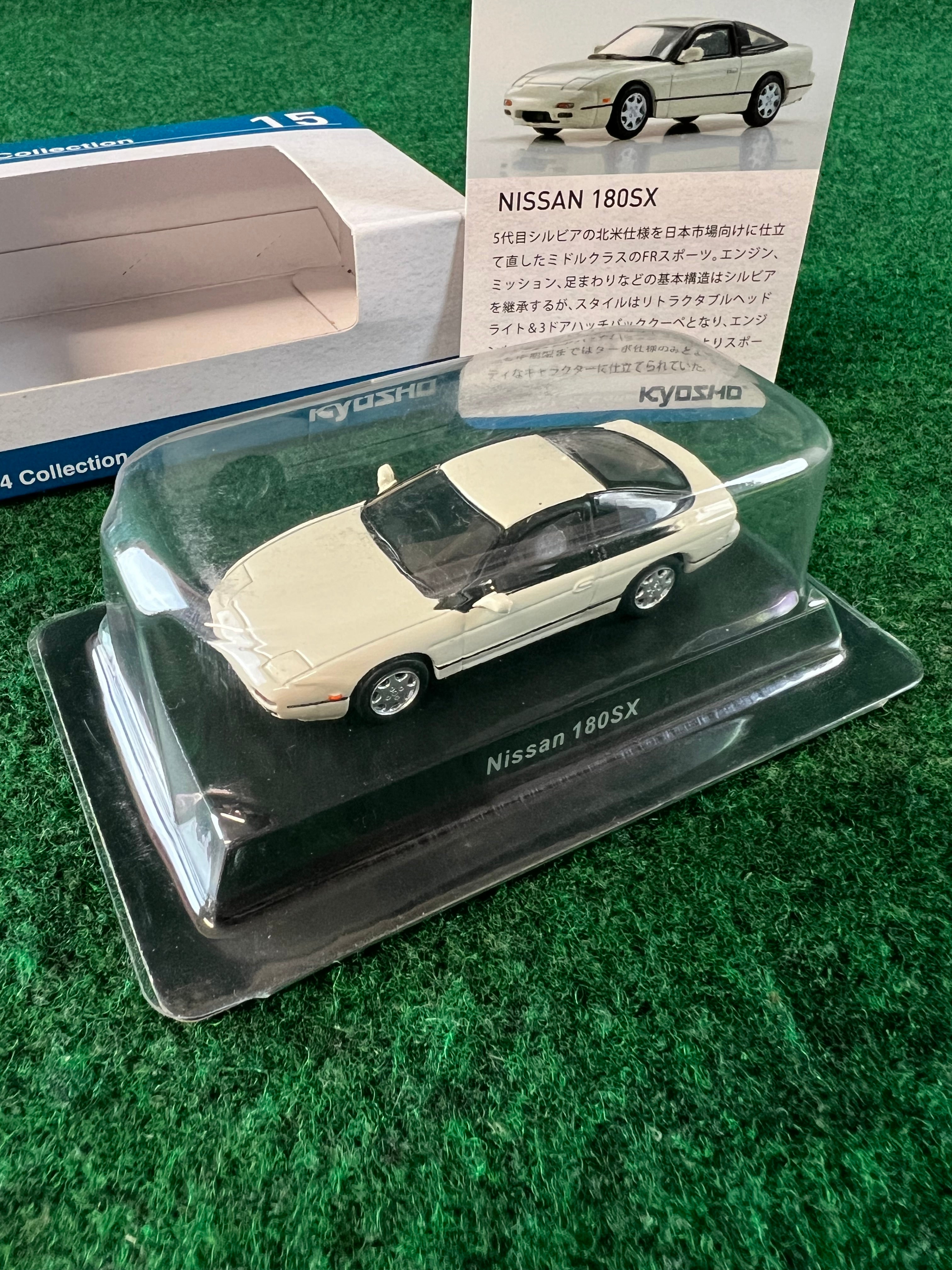 KYOSHO 64 Collection - Nissan 180sx (White) 1/64 Scale Diecast Car