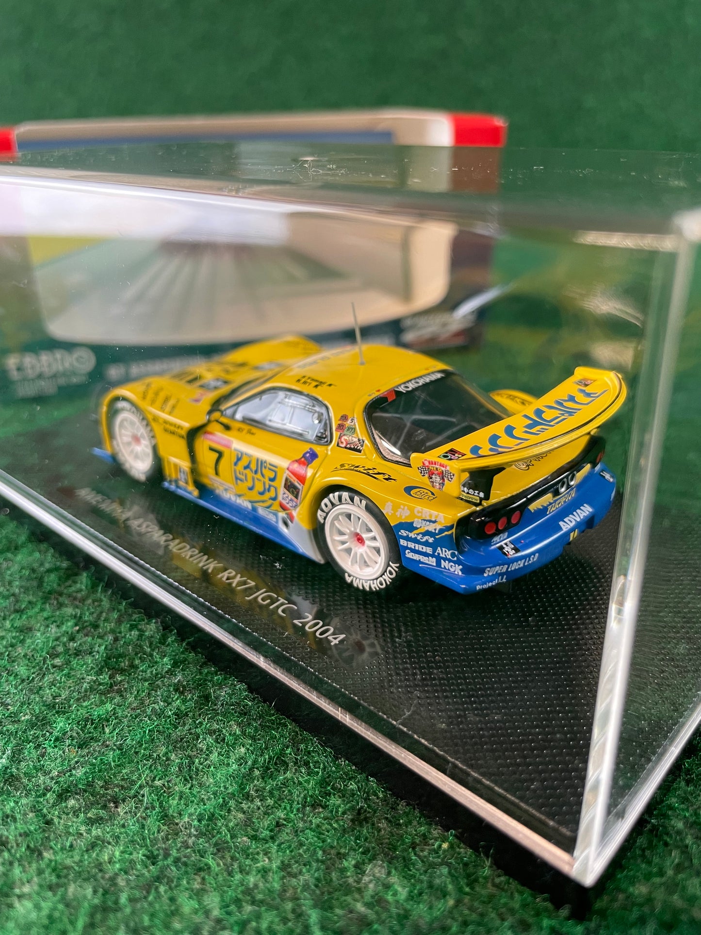 EBBRO JGTC 2004 RE Amemiya Aspara Drink Mazda RX7 1/43 Scale Diecast