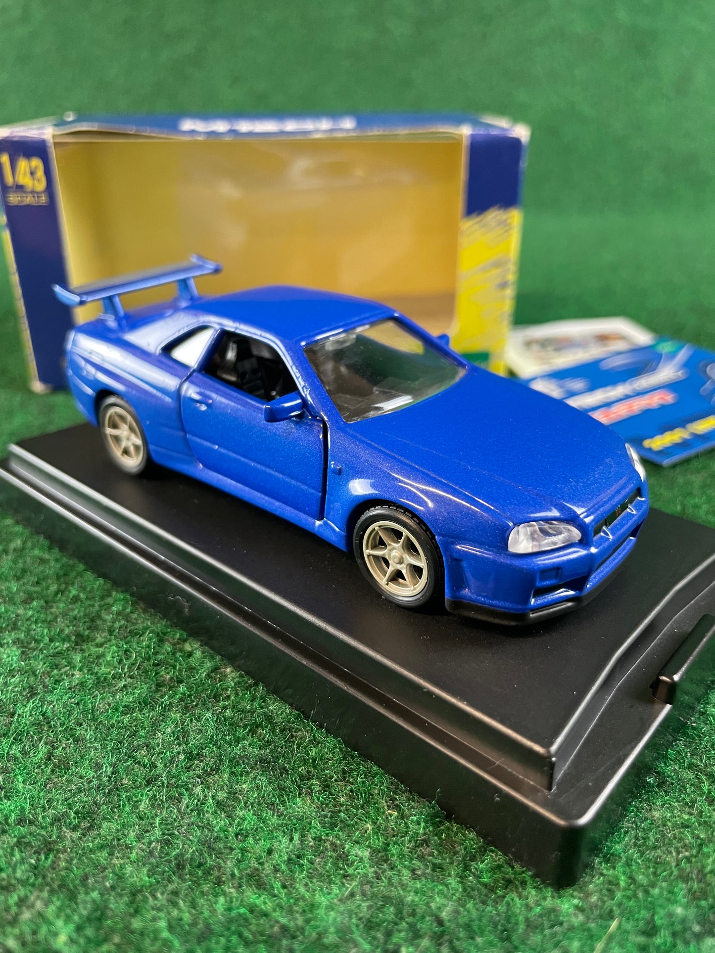 MTECH Nissan Skyline R34 GT-R - Blue 1/43 Scale Diecast
