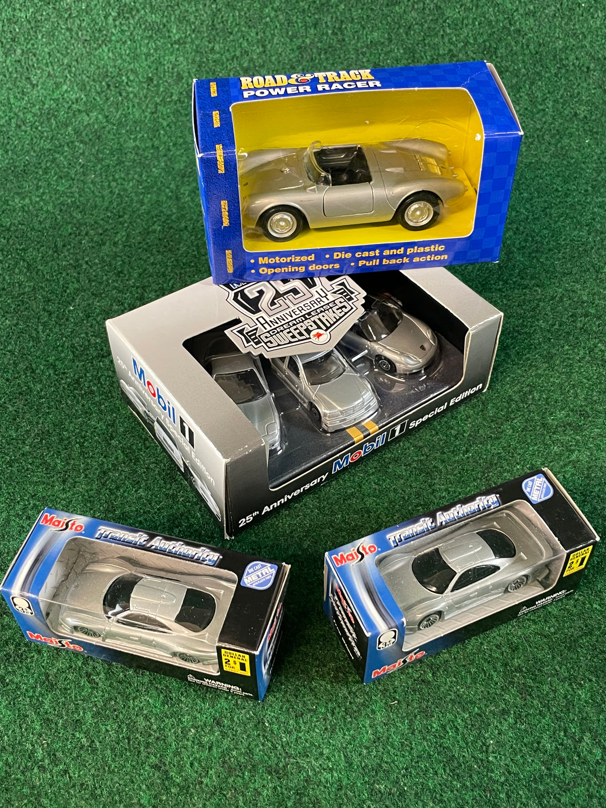 Porsche & Mercedes - Toy Car Diecast Set