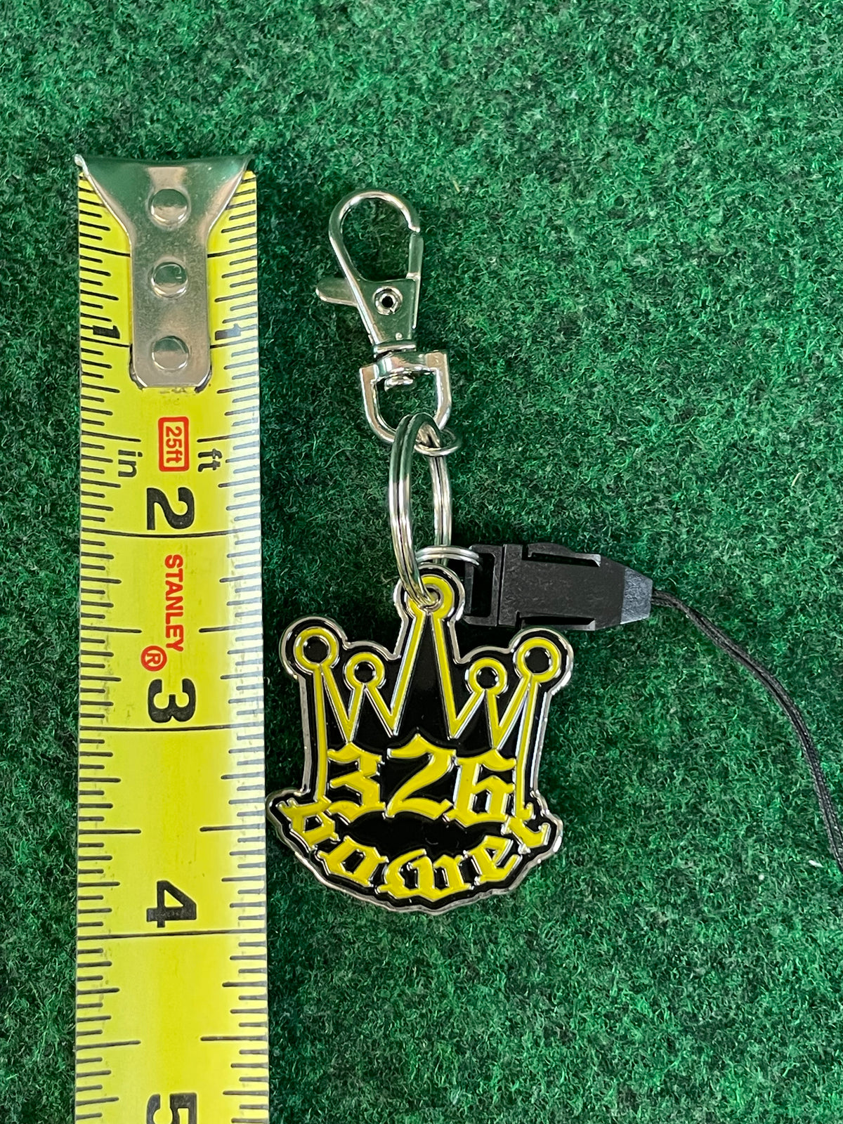 326POWER - Metal Emblem Crown Logo Keychain