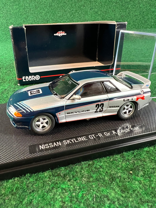 EBBRO Racing Car Collection Nissan Skyline R32 GTR Gr.A Test Car 1/43 Scale Diecast
