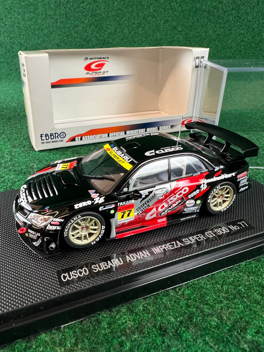 EBBRO SuperGT 2006 #77 Cusco Dunlop Subaru Impreza WRX STI 1/43 Scale Diecast