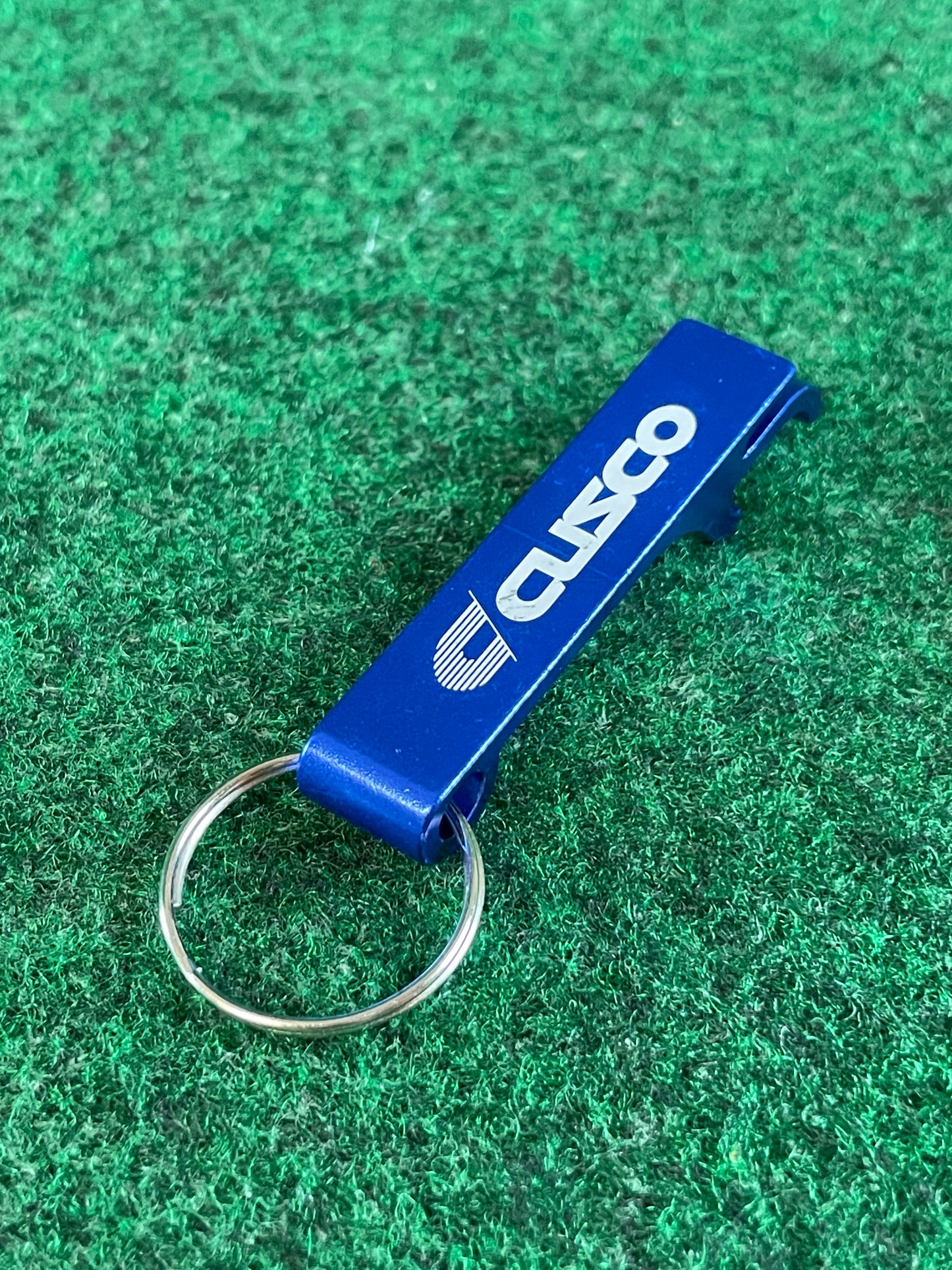 CUSCO - Blue Anodized Aluminum Bottle Opener Keychain