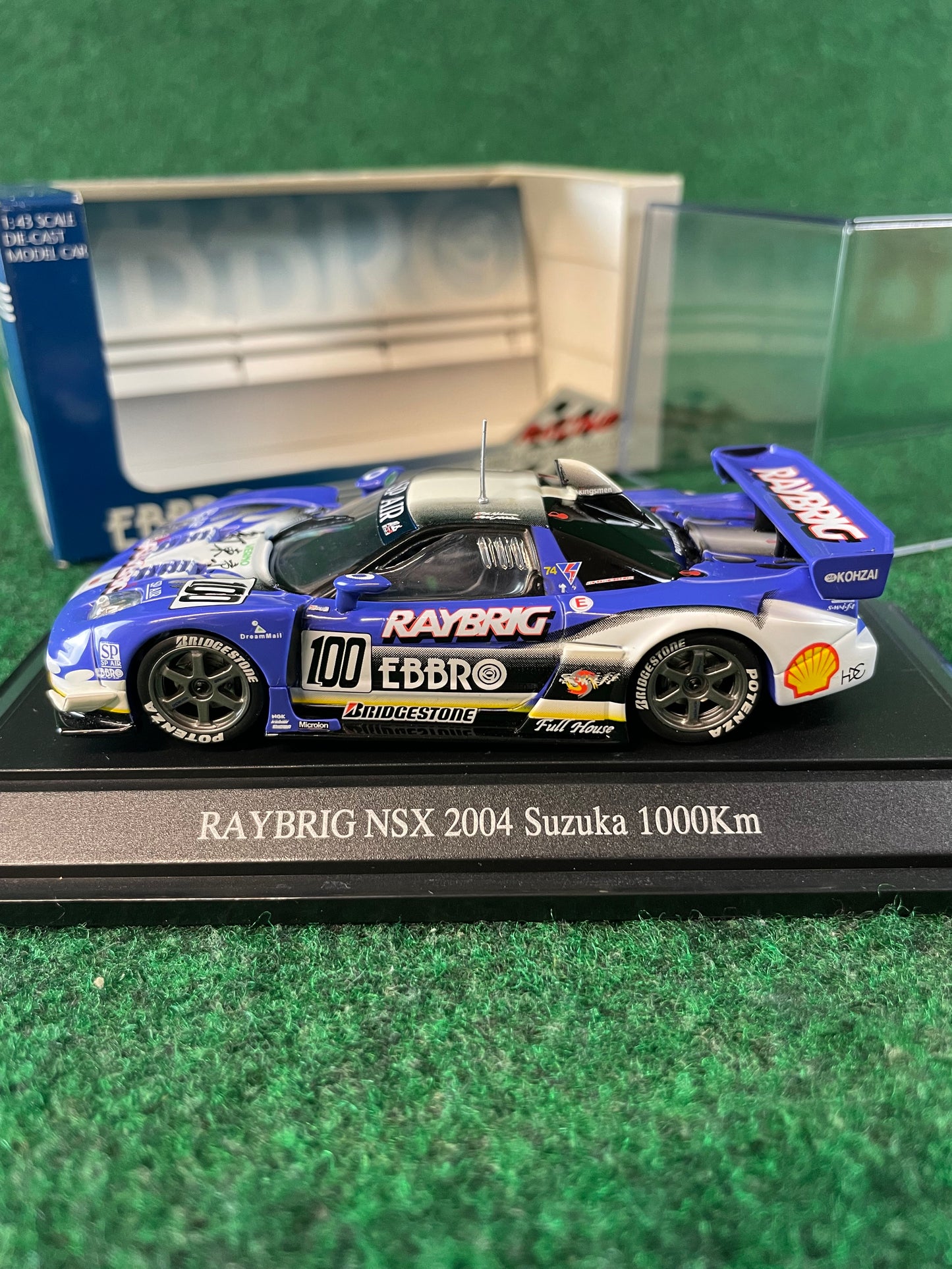 EBBRO Racing Car Collection: JGTC RAYBRIG 2004 Honda NSX Suzuka 1000km 1/43 Scale Diecast