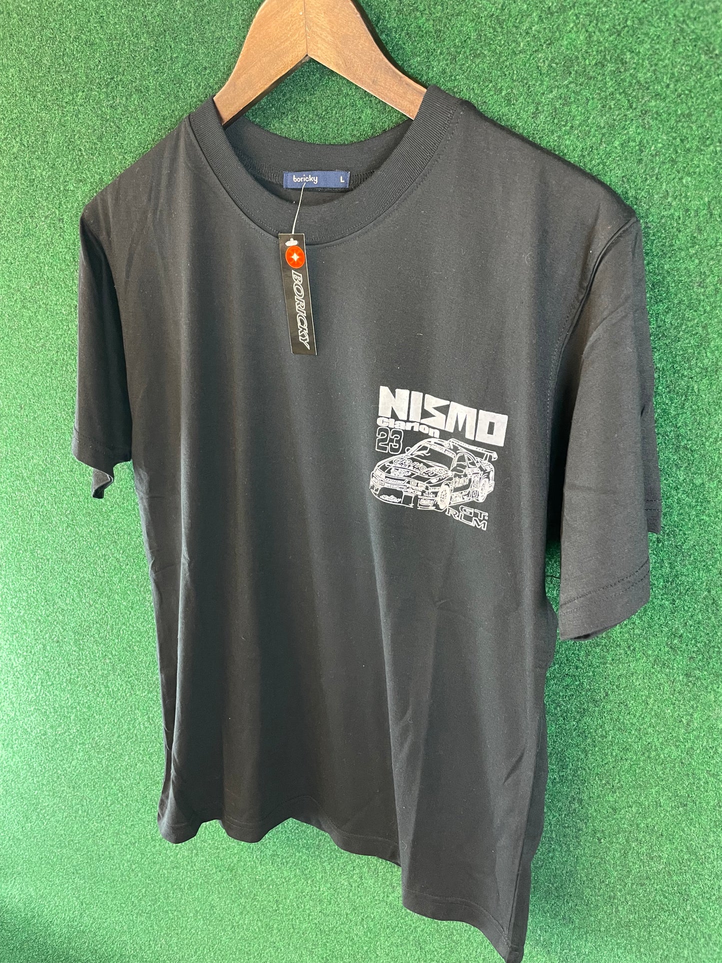 NISMO LMGT Nissan Skyline R33 GT-R Clarion Lemans Car Black T-Shirt