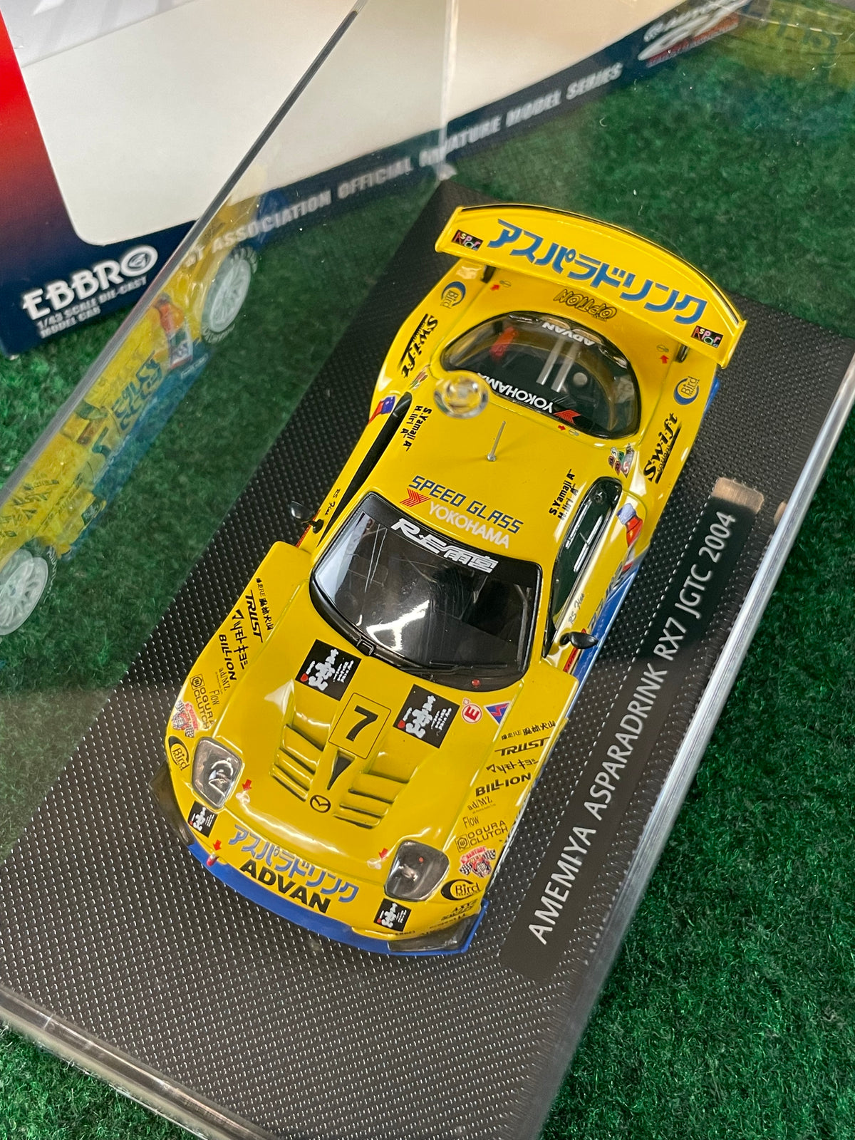 EBBRO JGTC 2004 RE Amemiya Aspara Drink Mazda RX7 1/43 Scale Diecast