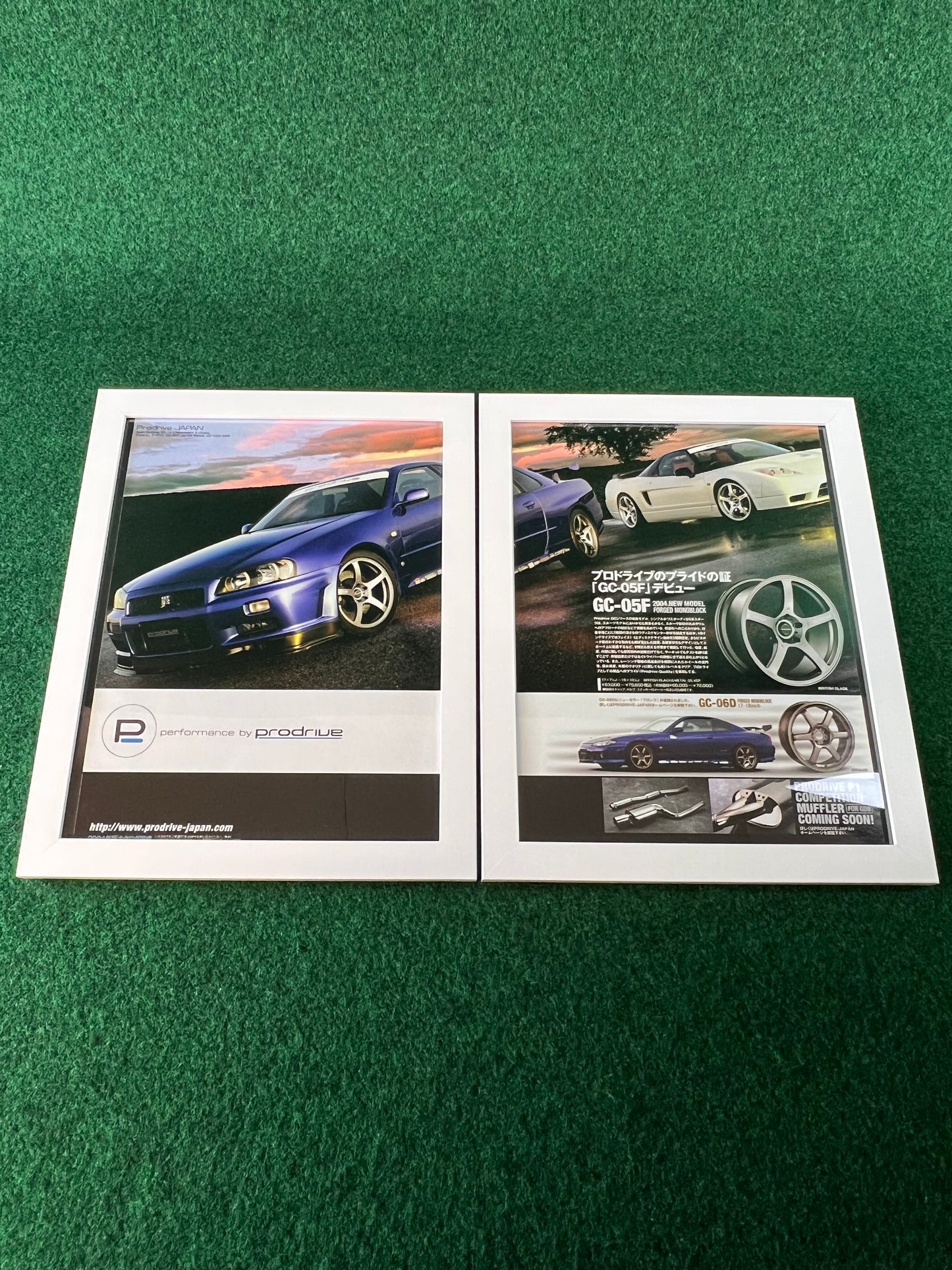 Prodrive - Wheels & Exhaust Framed Advertisement Picture Set