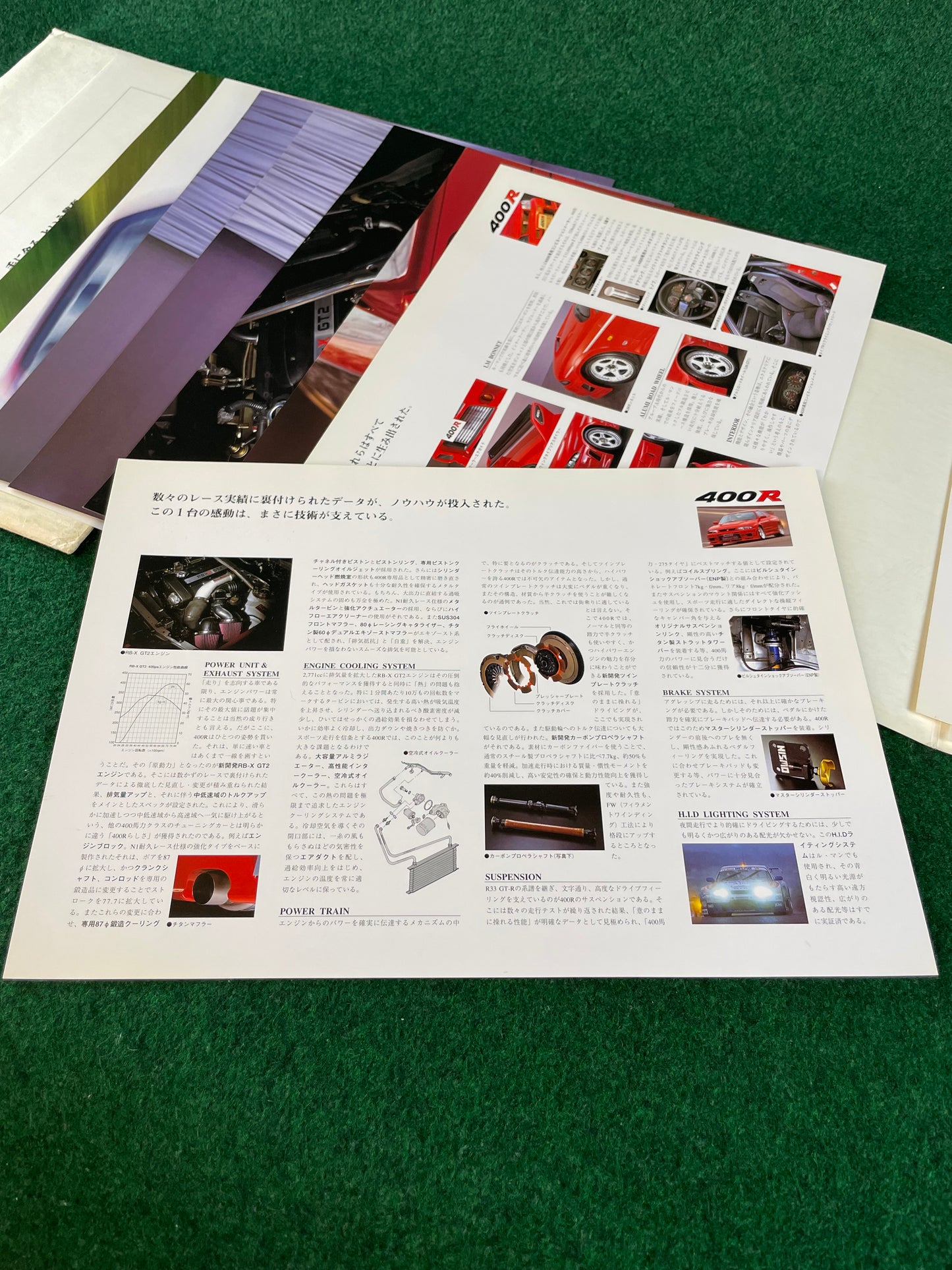 Nissan Skyline 400R R33 GT-R - Japanese Dealer New Car Press Release Folder Packet Brochure