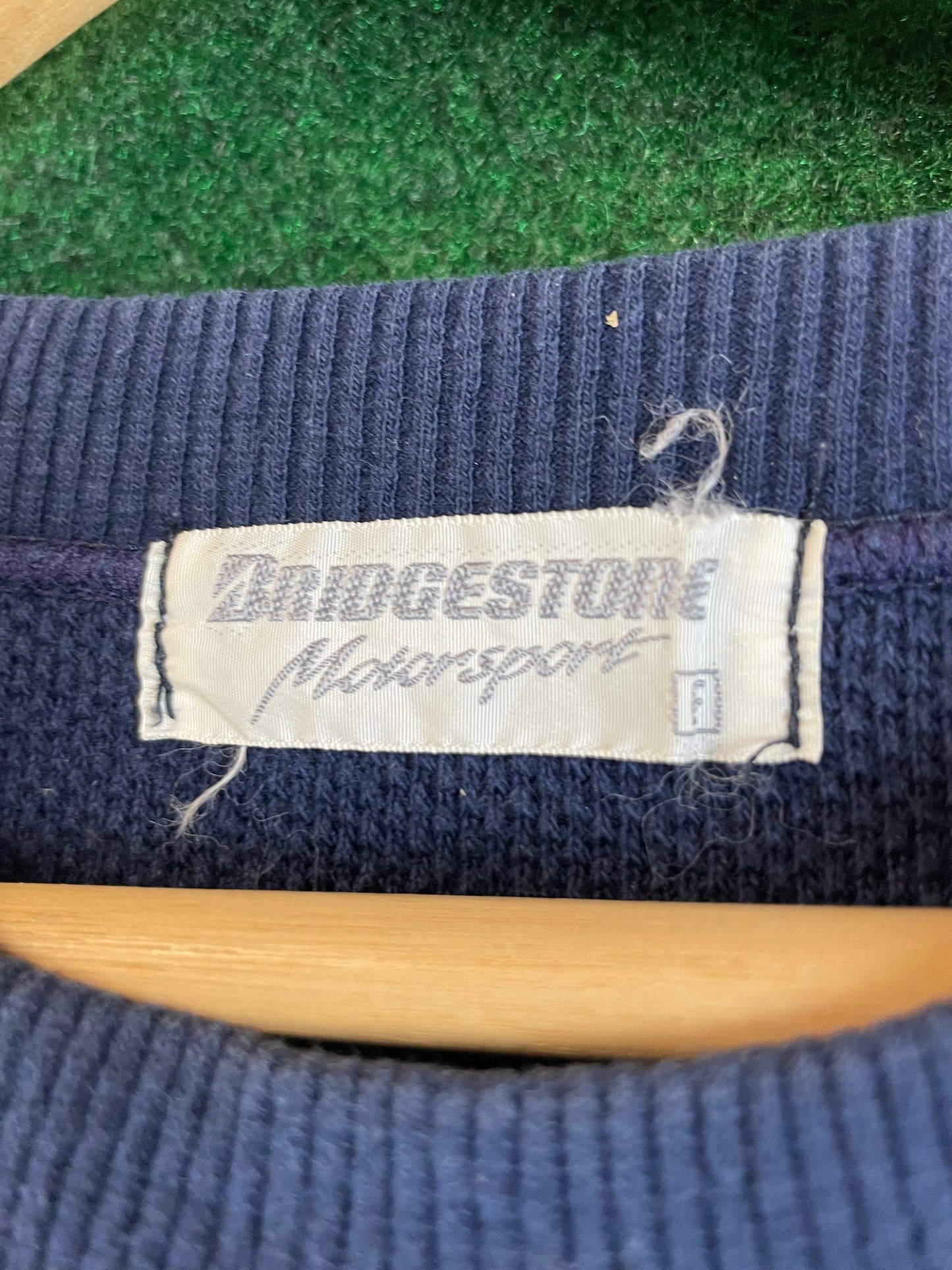 BRIDGESTONE Motorsport Cut and Sew Multicolor Vintage Sweatshirt