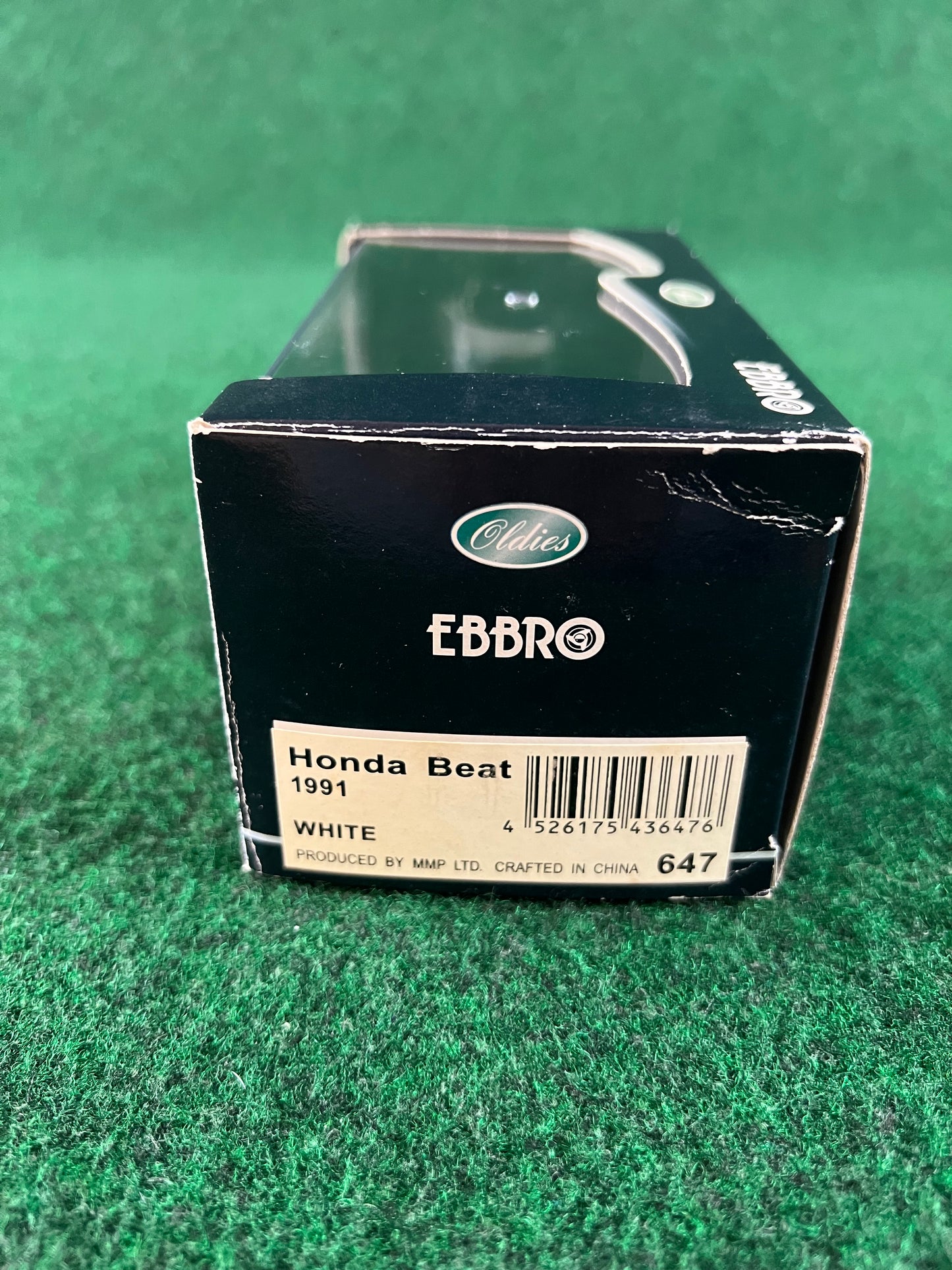 EBBRO Oldies - 1991 Honda Beat White Convertible 1/43 Scale Diecast