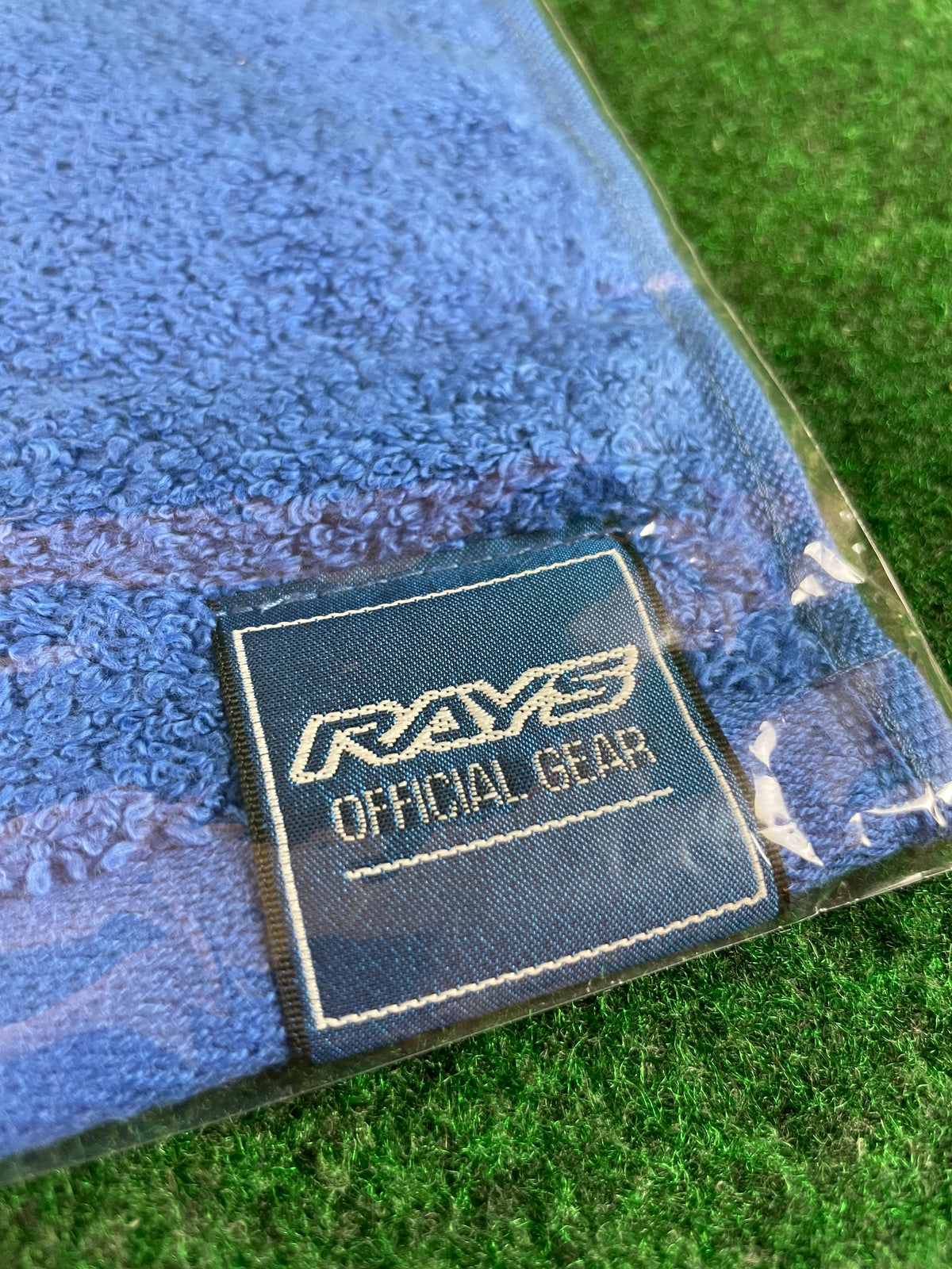 RAYS Official Motor Sports Gear Blue Personal Towel w/ Loop