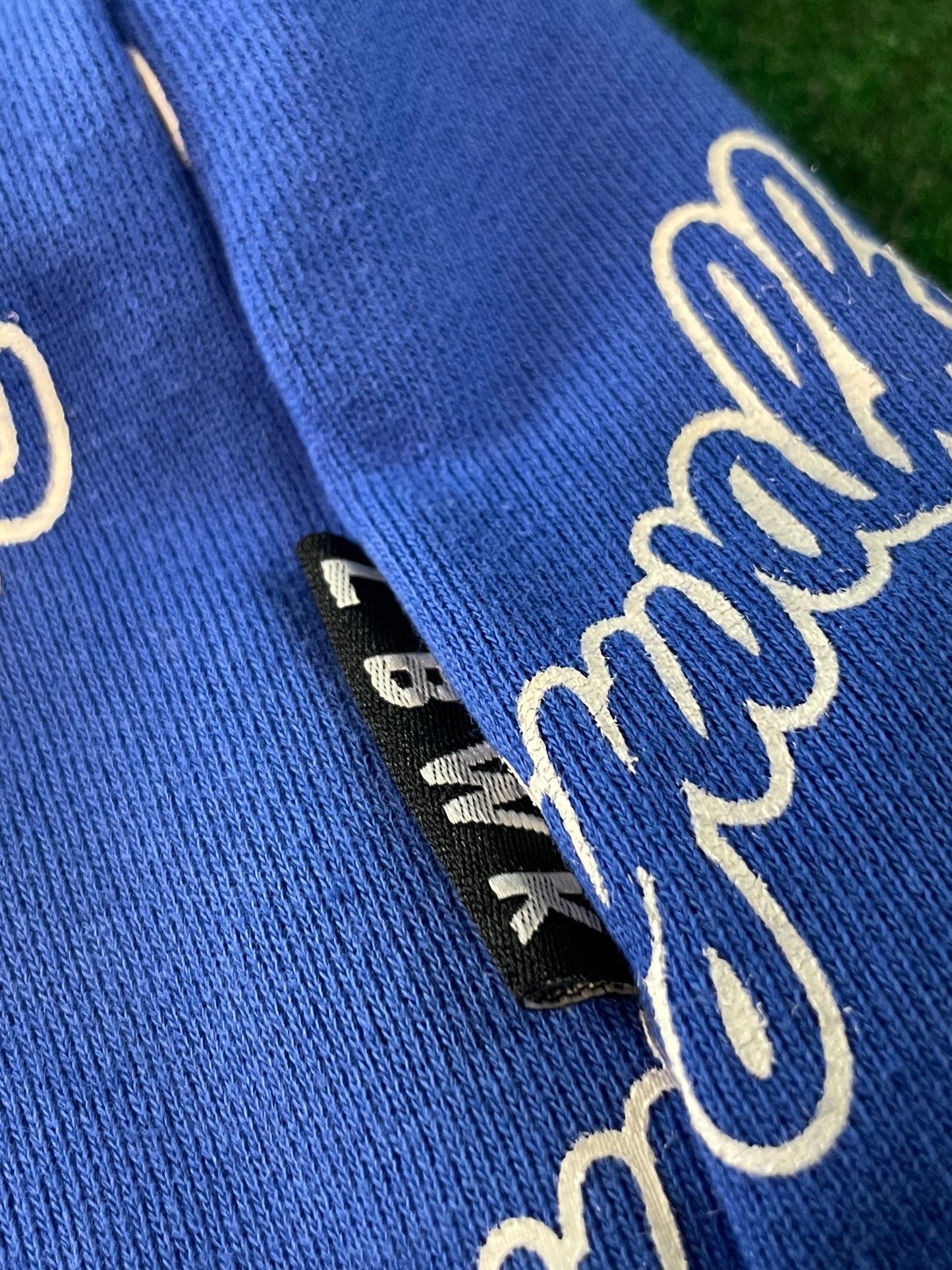 Liberty Walk LBWK - Blue All Over Cursive Font Logo Hooded Sweatshirt