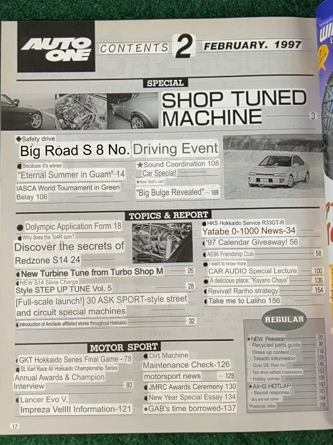 Auto One (Hokkaido) Magazine January & February 1997 Set
