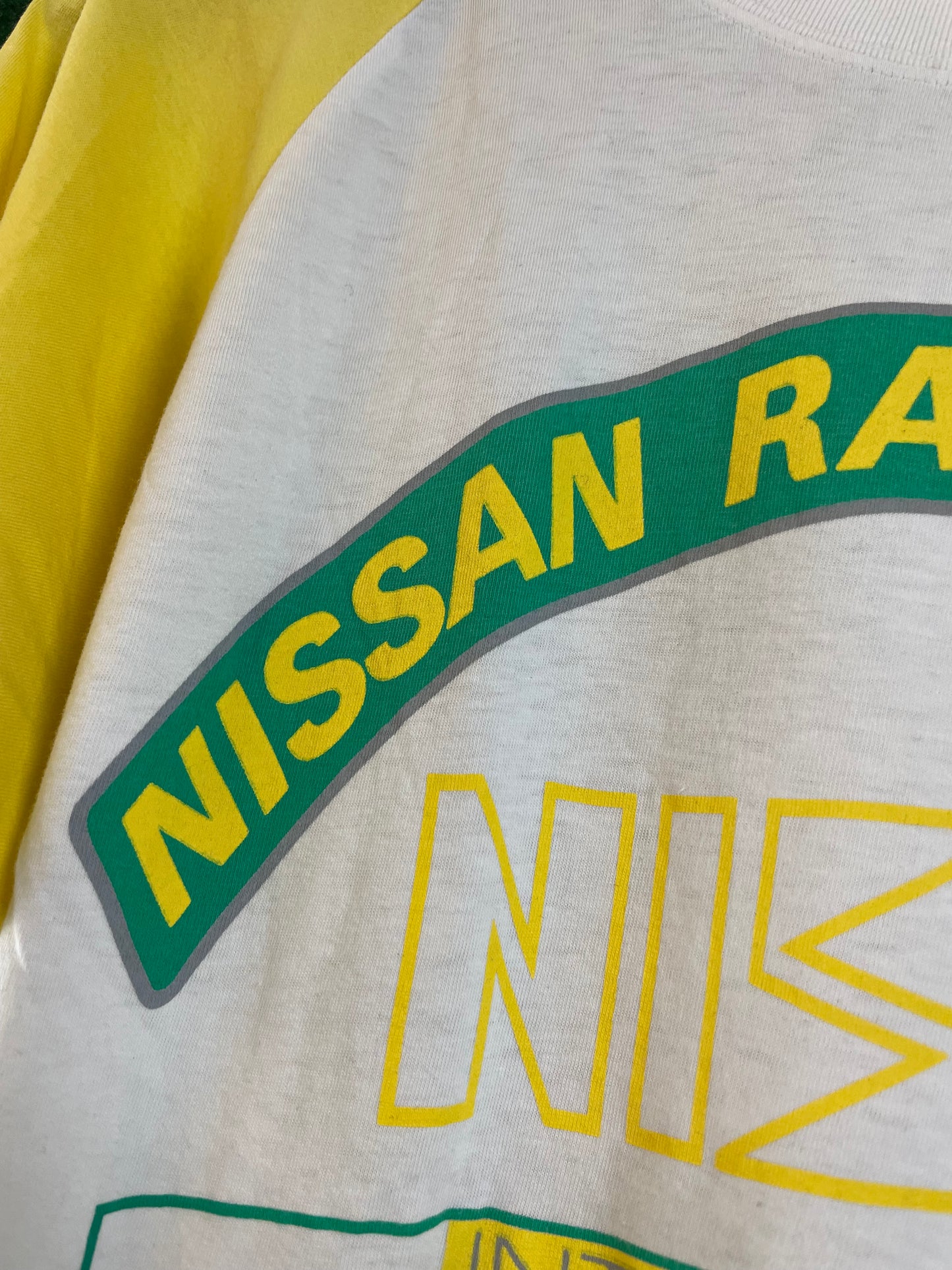 NISMO - Nissan International Race & Rally Team Vintage White/Yellow T-Shirt