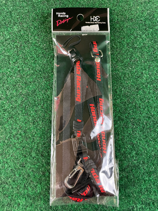 Honda Racing - Black/Red Lanyard Keychain Thin Neck Strap
