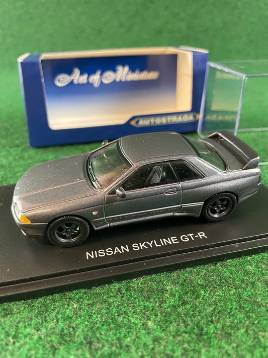 Autostrada - Nissan Skyline R32 GT-R (Gunmetal Gray) 1/43 Scale Diecast