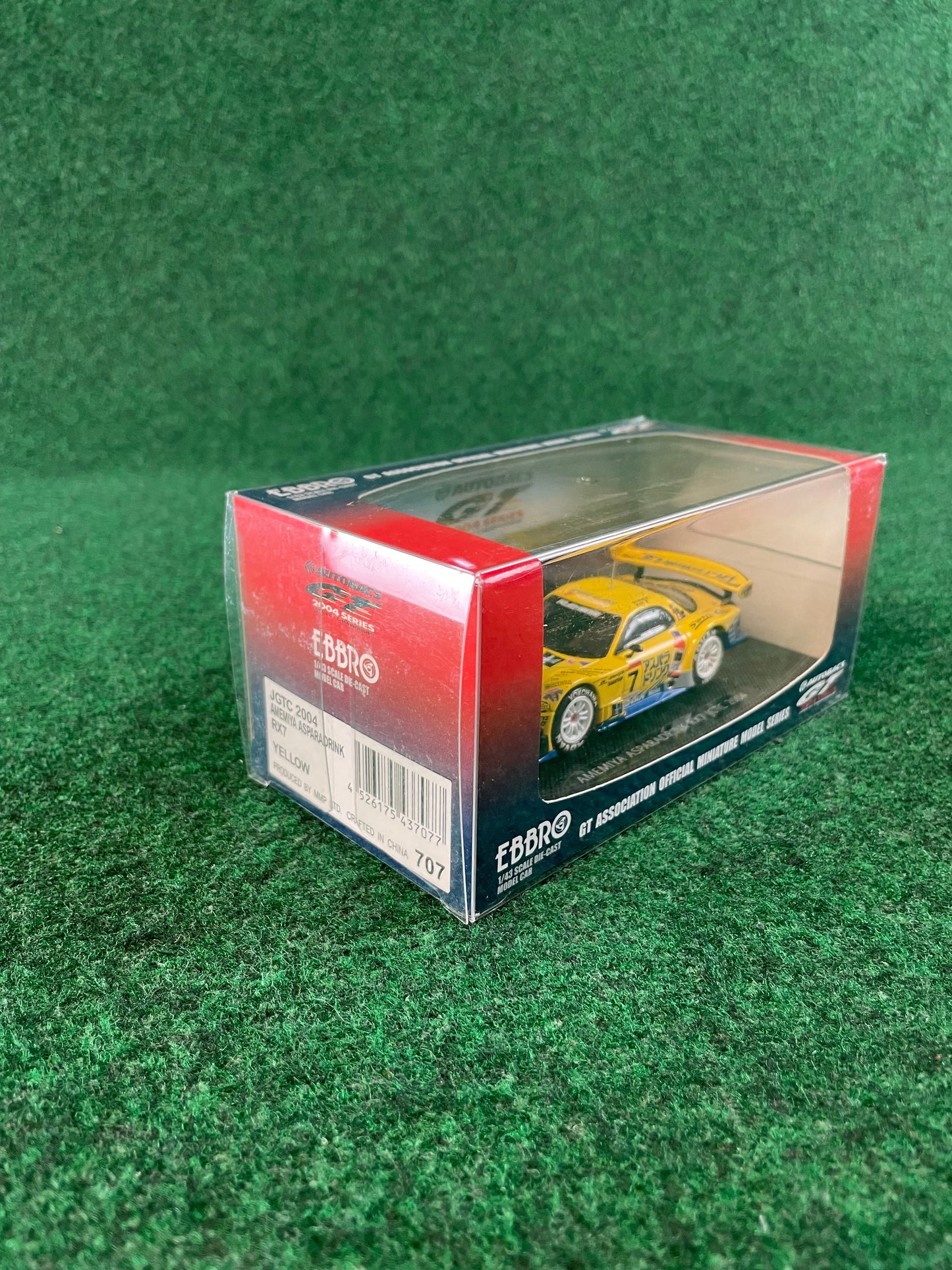 EBBRO JGTC 2004 RE Amemiya Aspara Drink Mazda RX7 1/43 Scale Diecast