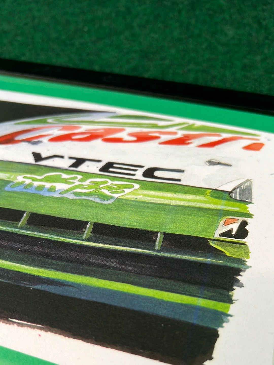 JTCC Castrol Honda Civic Ferio Racecar Front View Framed Print