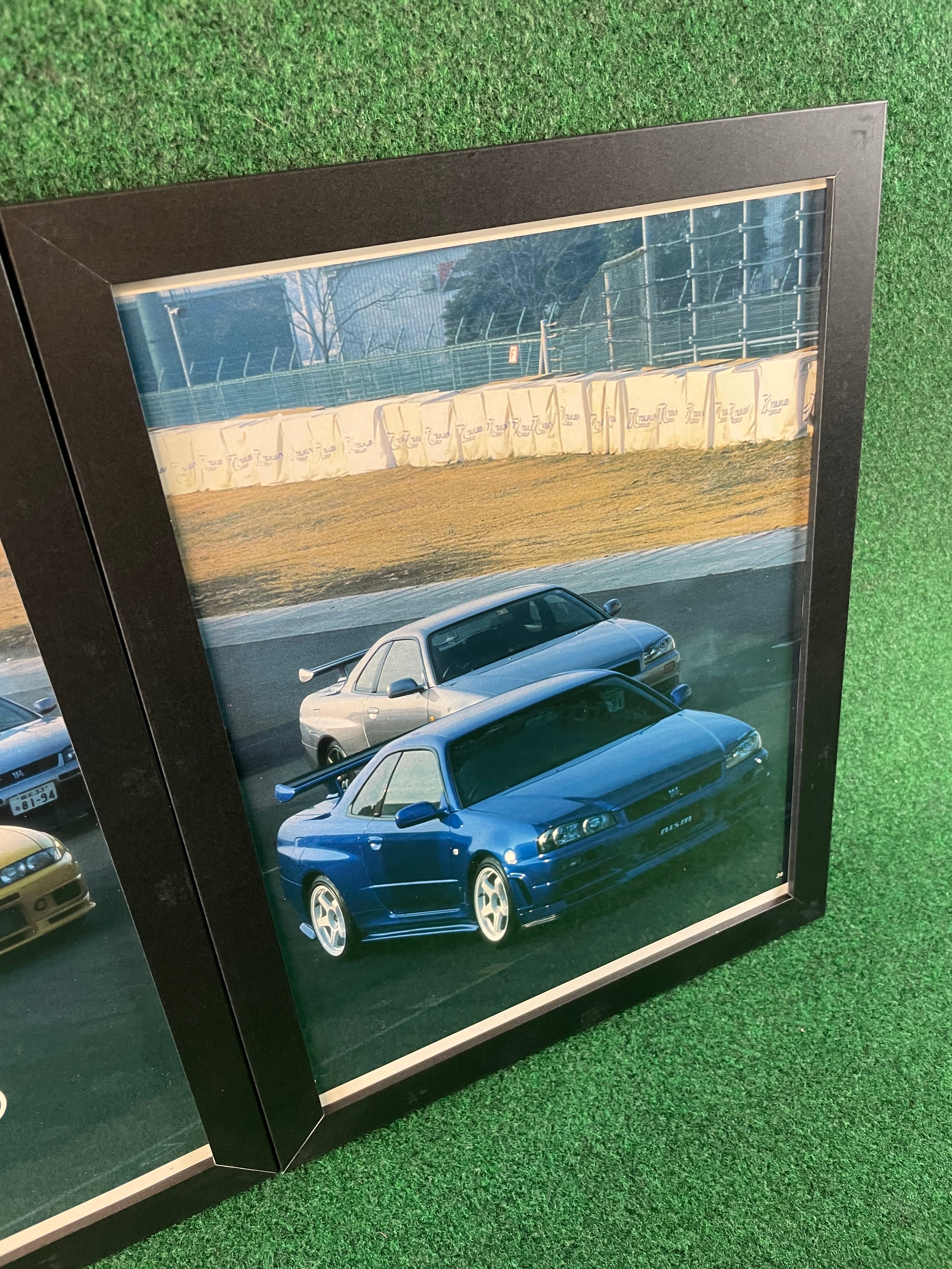 Nissan Skyline R33 R32 & R34 Framed Feature Pages Picture Set