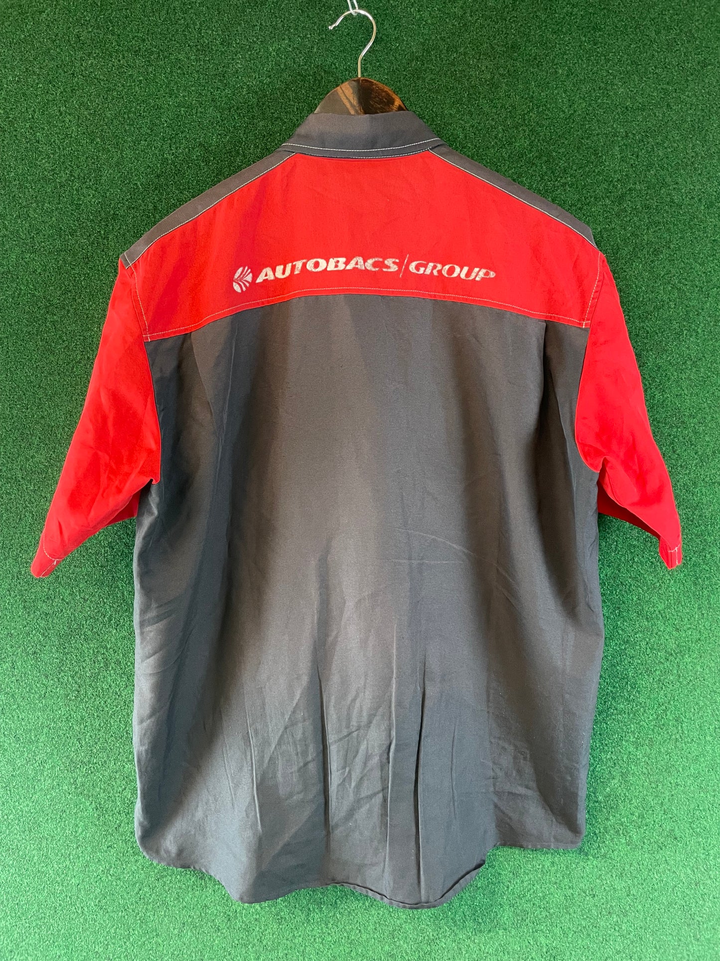 Super Autobacs - Employee Button Down Short Sleeved Shirt