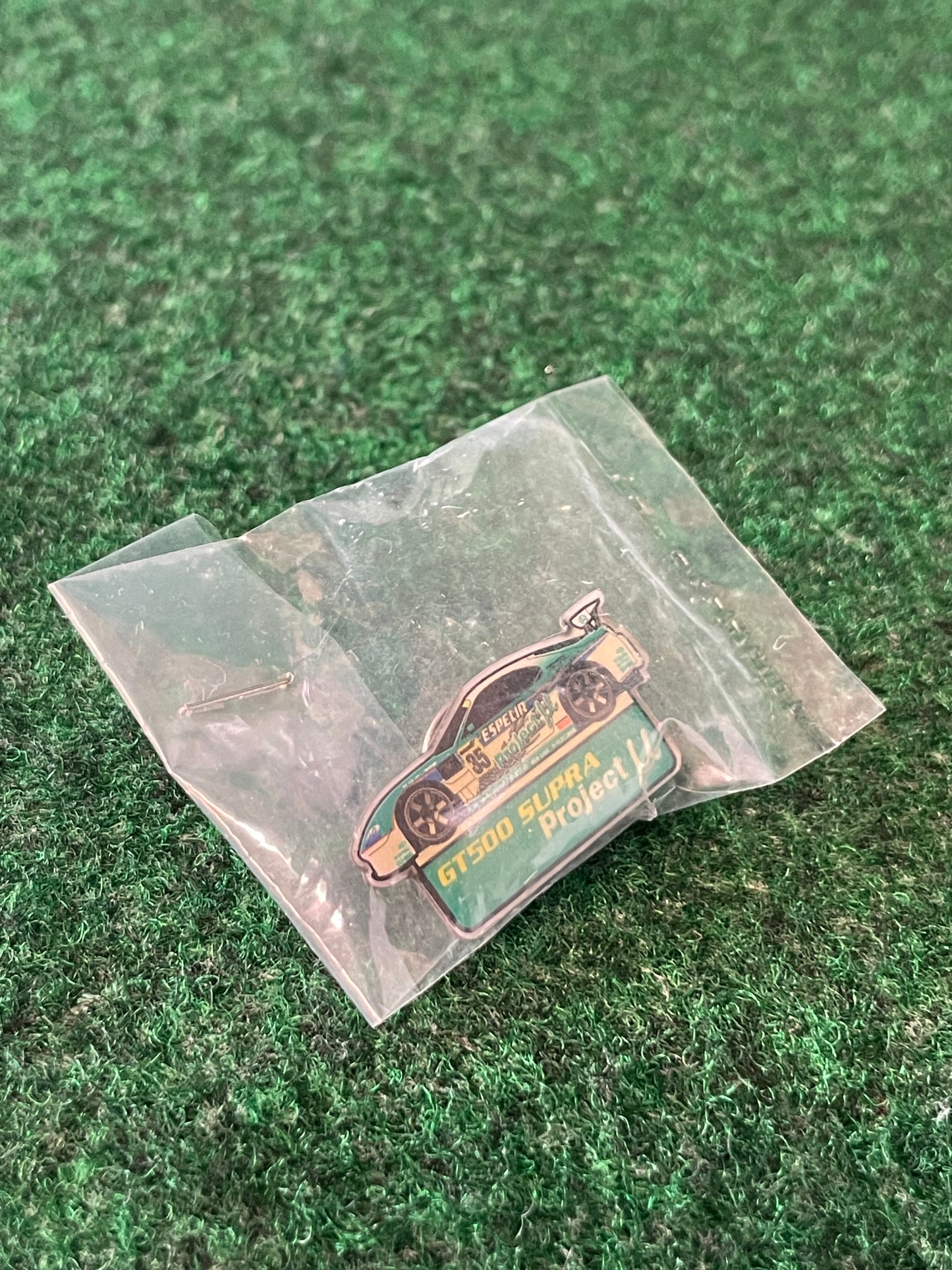 JGTC - Toyota Supra GT500 Project Mu No. 35 Vintage Collectible Pin