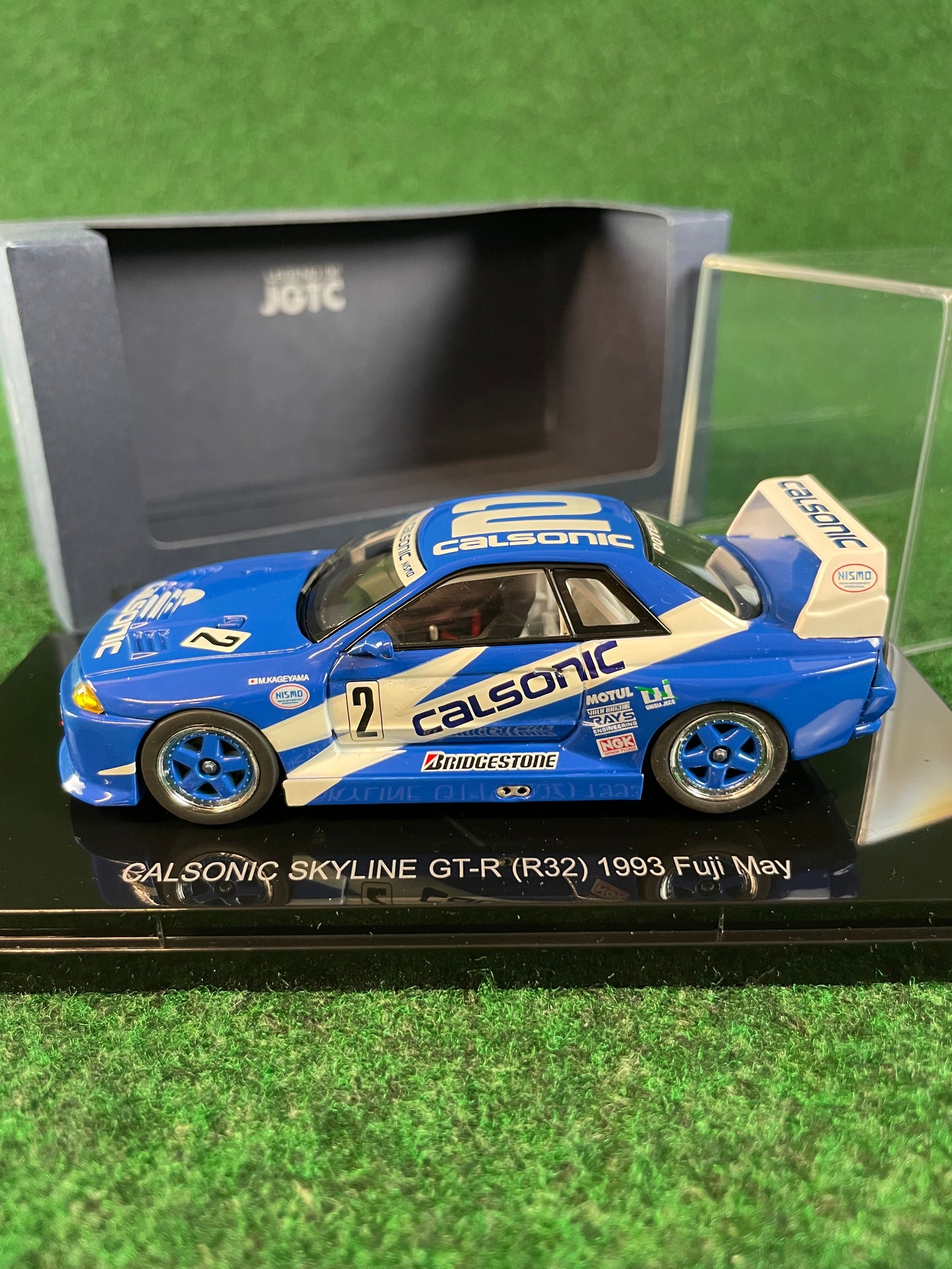 EBBRO JGTC Legends Calsonic 1993 Fuji May Nissan Skyline R32 GT-R 1/43 Scale Diecast