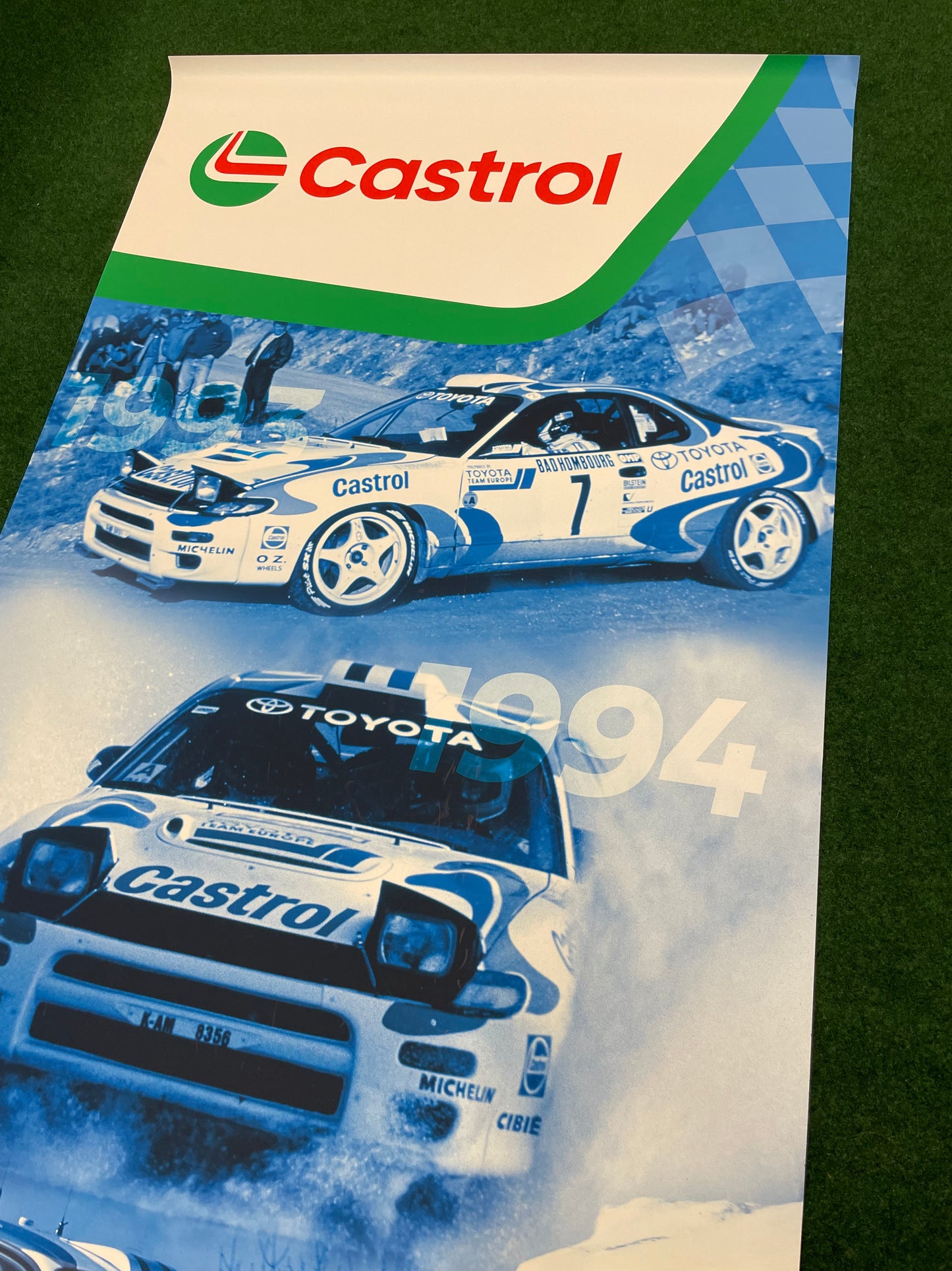 CASTROL Oil - 1994-1998 WRC Toyota Celica and Corolla Trade Show Display Banner