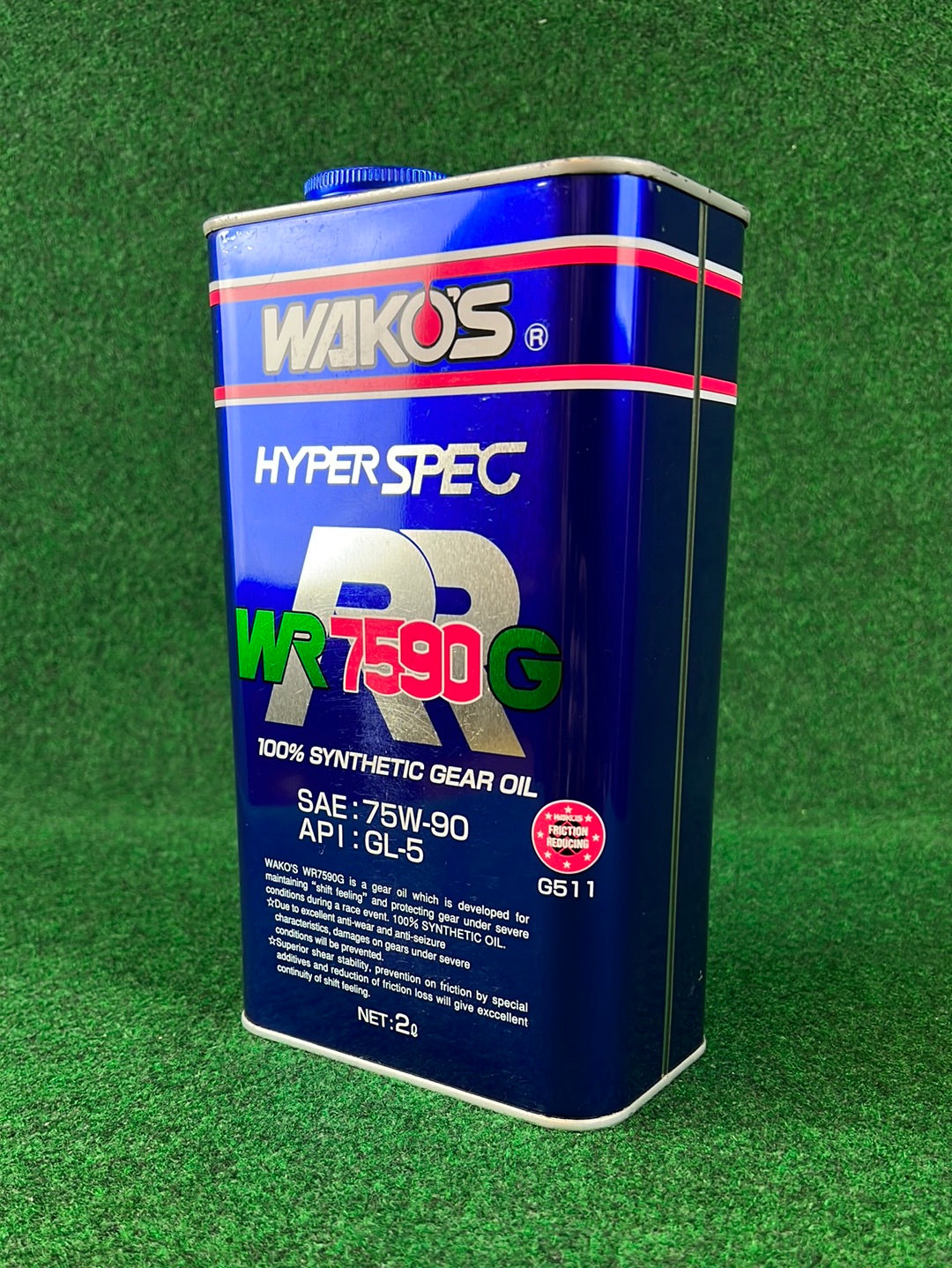 WAKO’S Racing Gear Oil WR 7590 G Oil Can