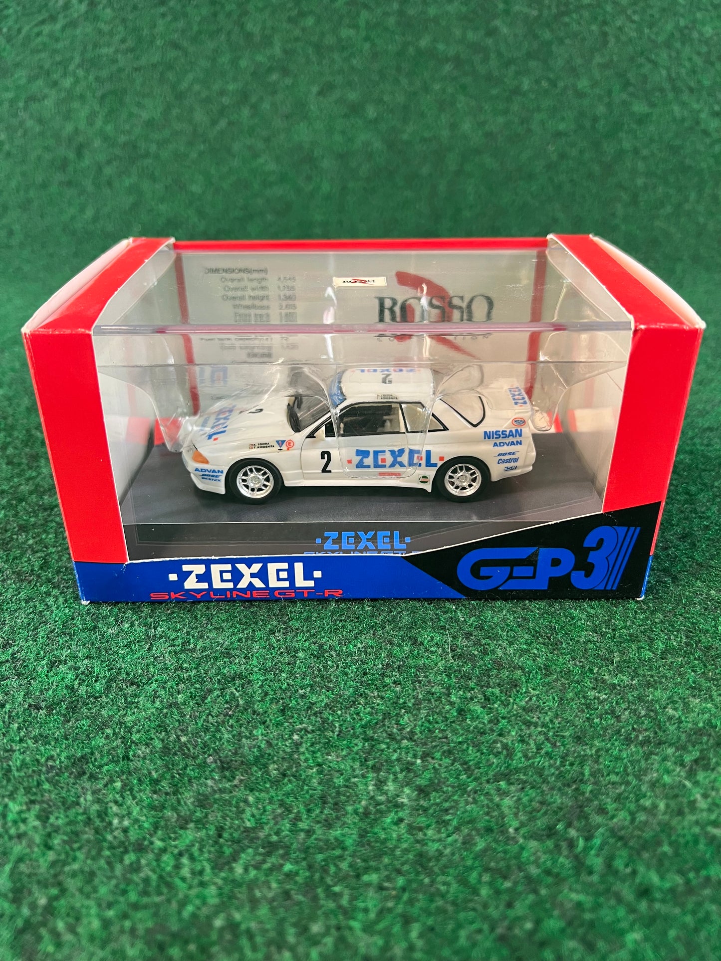 ROSSO - Zexel No. 2 Nissan Skyline R32 GT-R 1/43 Scale Model Car