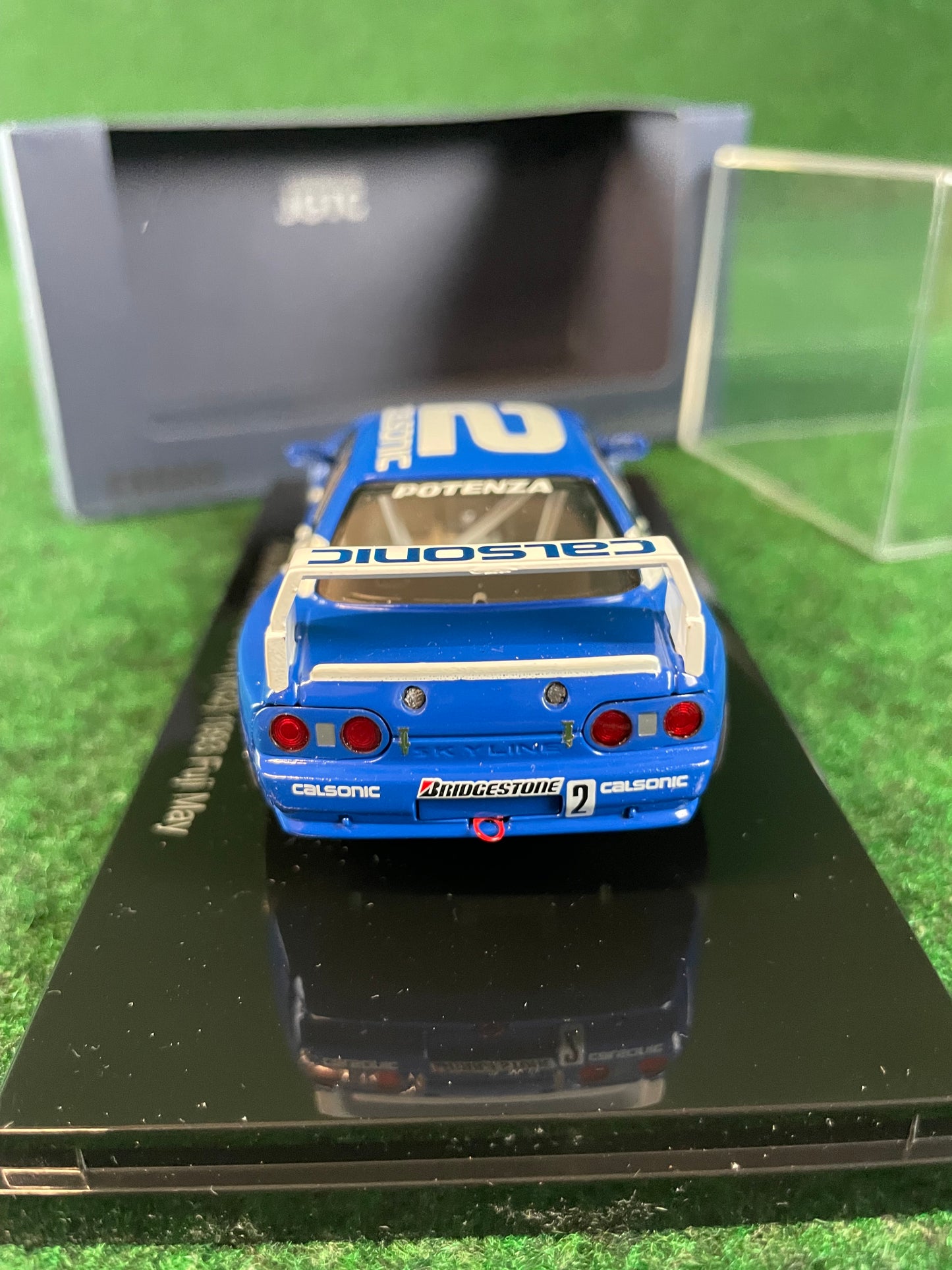 EBBRO JGTC Legends Calsonic 1993 Fuji May Nissan Skyline R32 GT-R 1/43 Scale Diecast