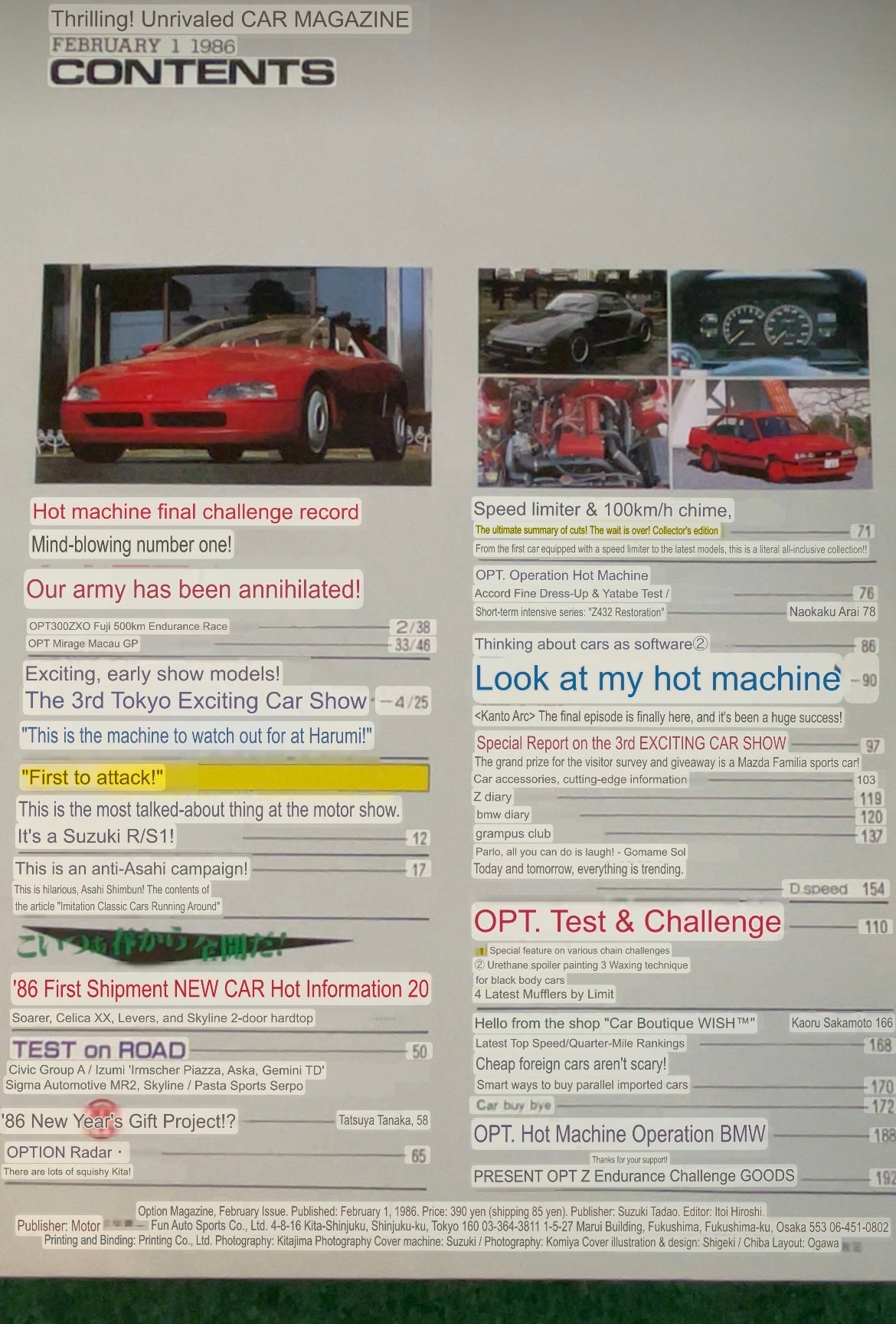 Option Magazine - February 1986