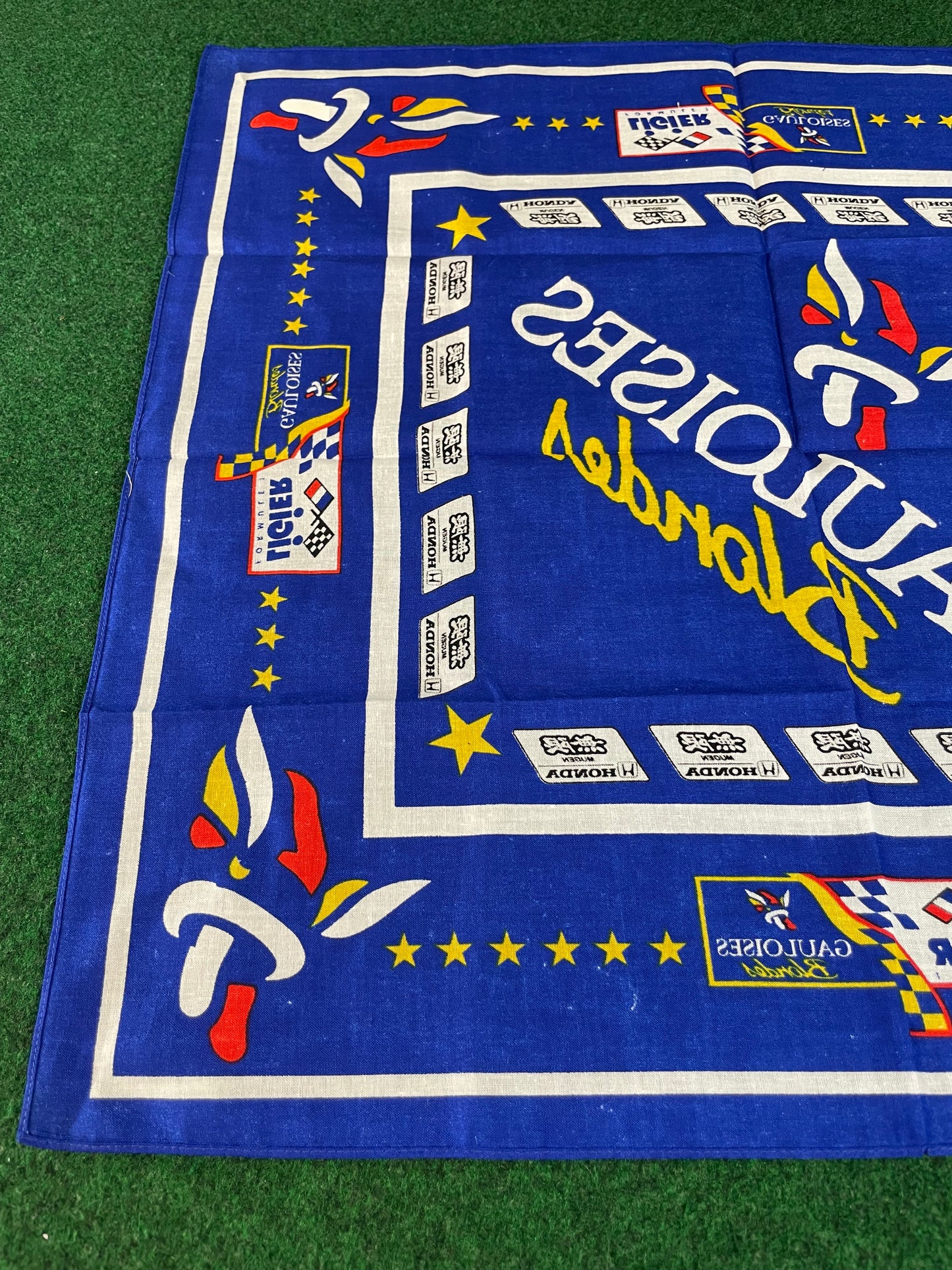 MUGEN Honda Gauloises Blondes Ligier Formula 1 Vintage Bandana Handkerchief Towel