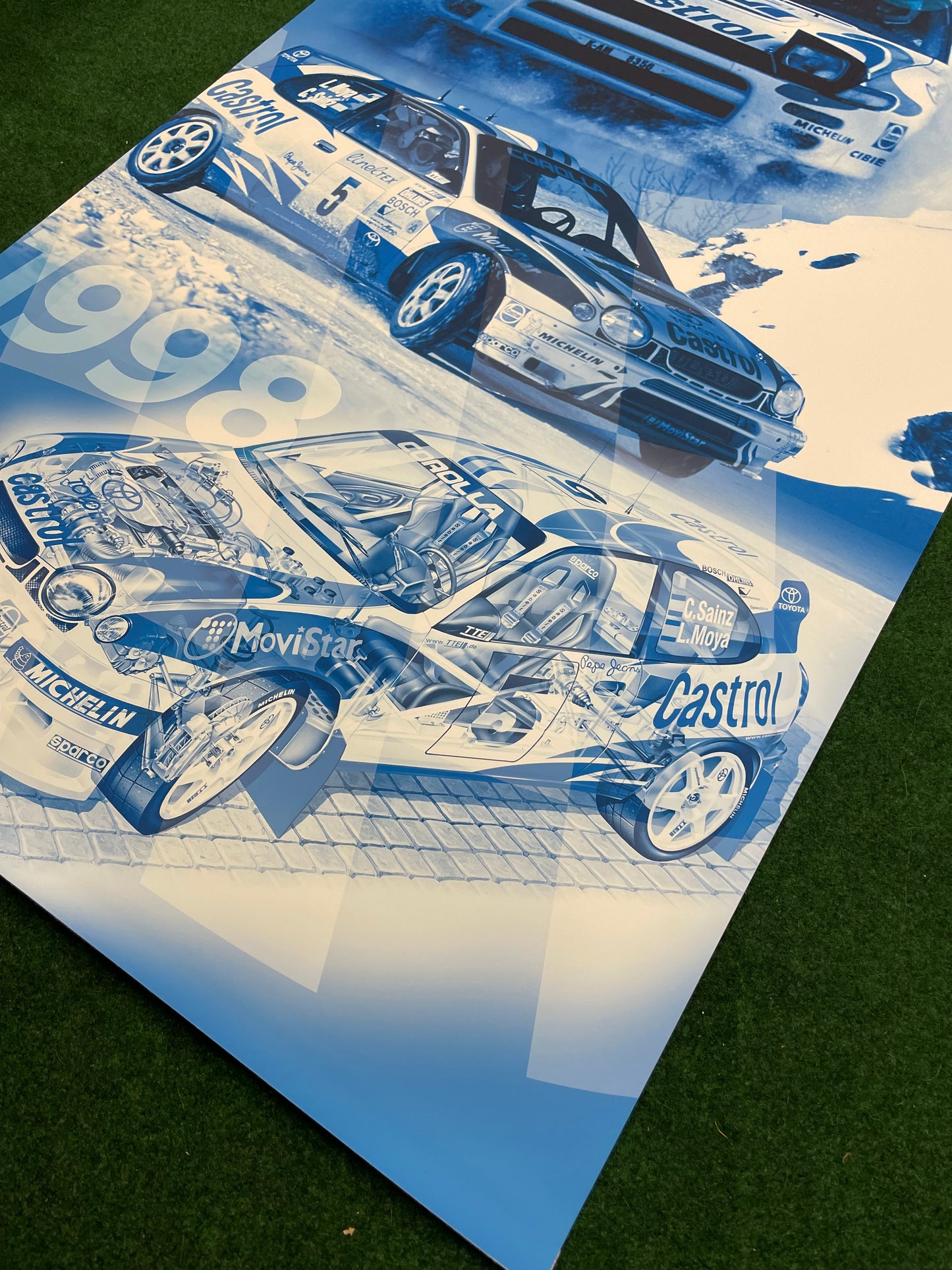 CASTROL Oil - 1994-1998 WRC Toyota Celica and Corolla Trade Show Display Banner