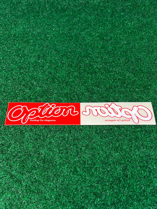 OPTION - Balloon Logo Mirrored/Reverse Dual Sticker