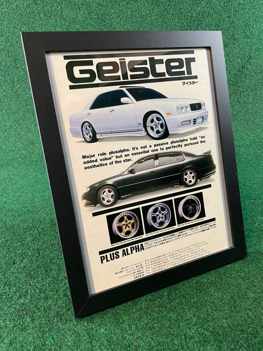 Geister Wheels - Nissan Cedric & Toyota Aristo Framed Ad