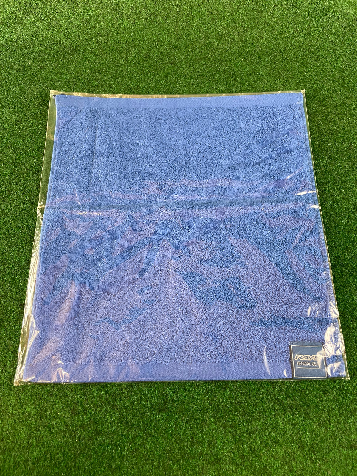 RAYS Official Motor Sports Gear Blue Personal Towel w/ Loop