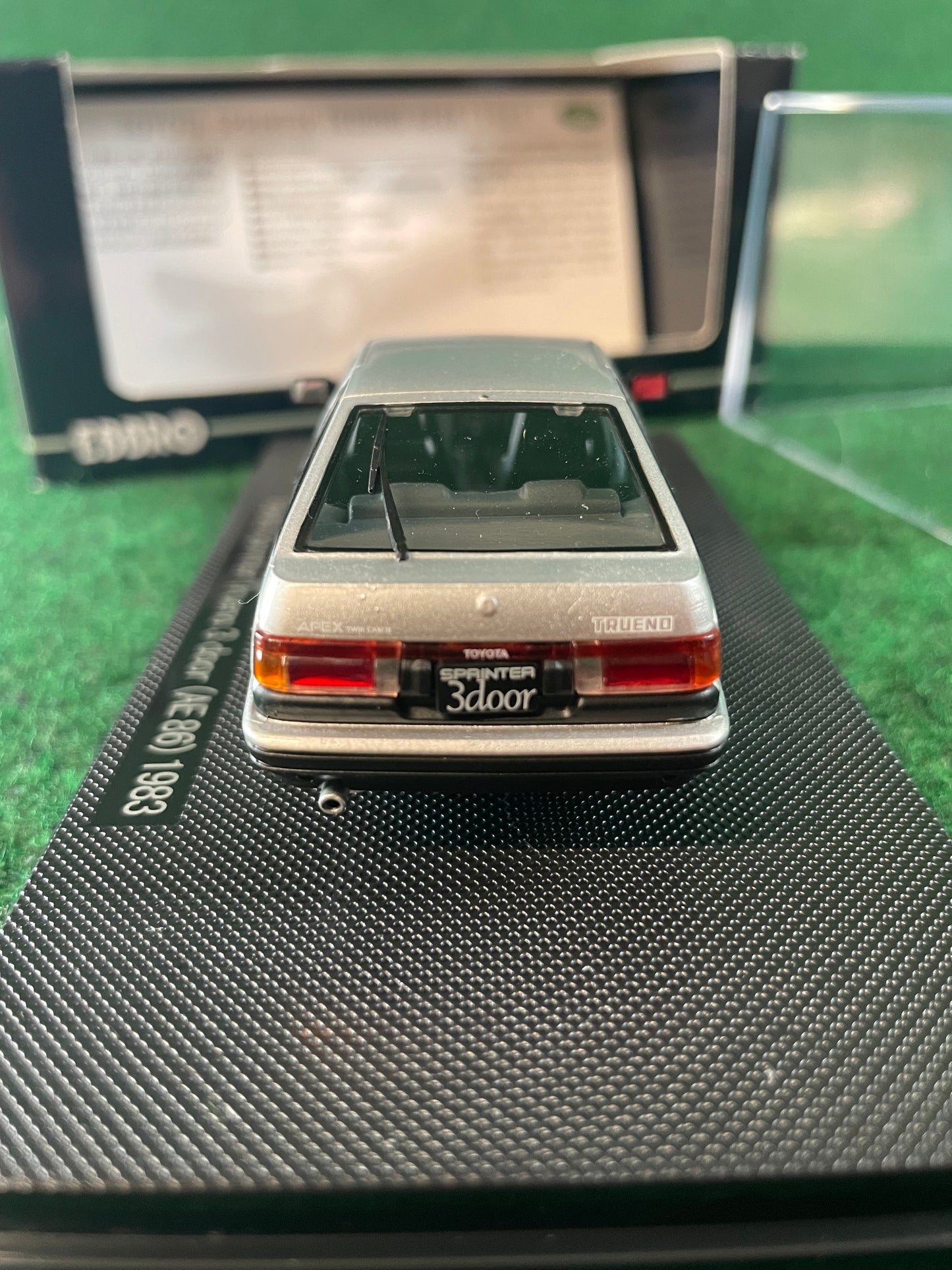 EBBRO Oldies: 1983 Toyota Sprinter Trueno AE86 3 Door - Silver 1/43 Scale Diecast