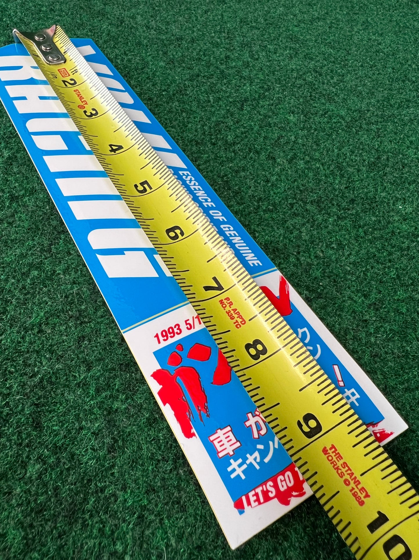 VOLK Racing RAYS Wheels - Light Blue Old Logo Font Genuine Sticker