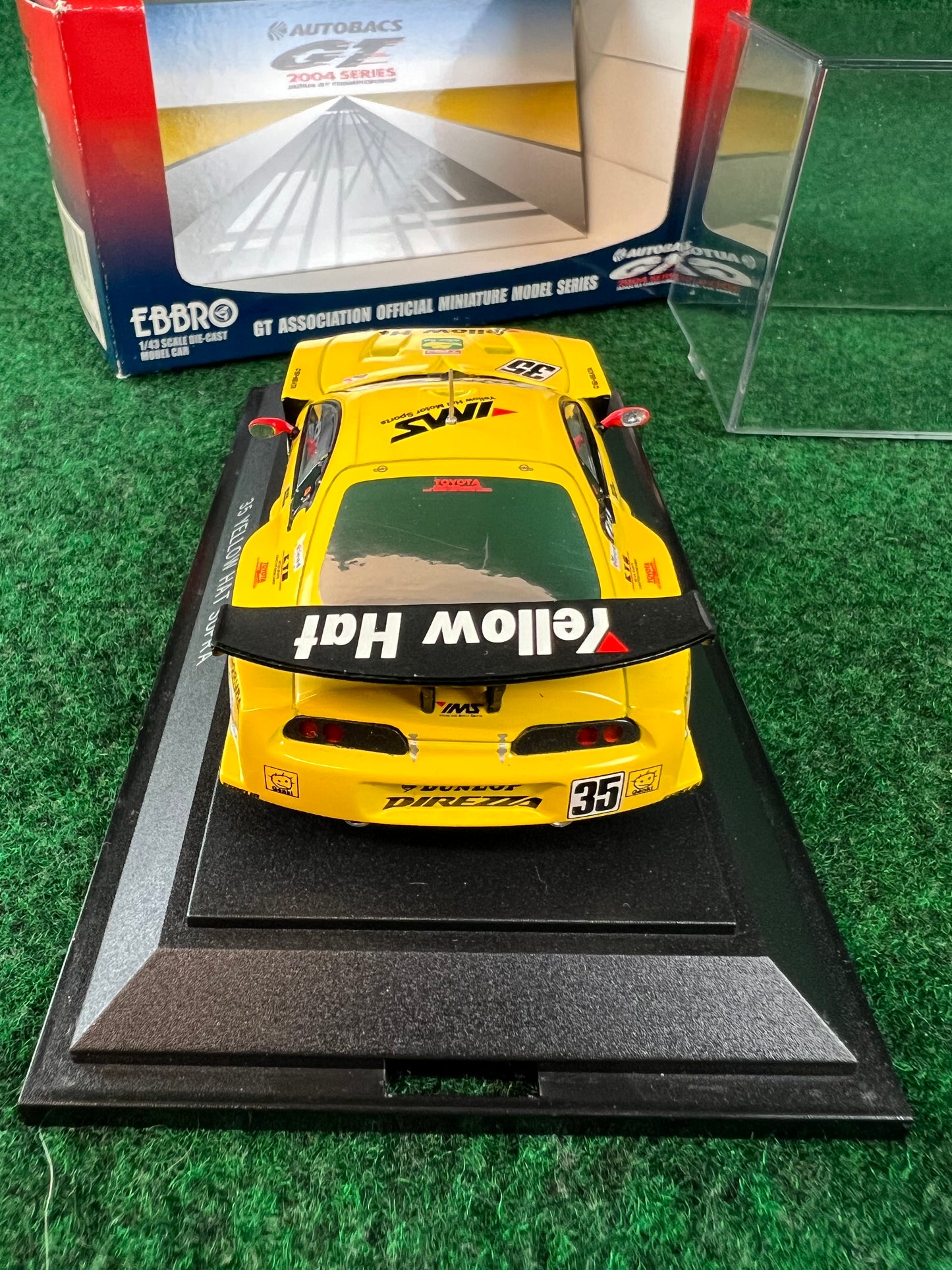 EBBRO 2004 JGTC & 2005 SuperGT Yellow Hat YMS Toyota Supra Set 1/43 Scale Diecast