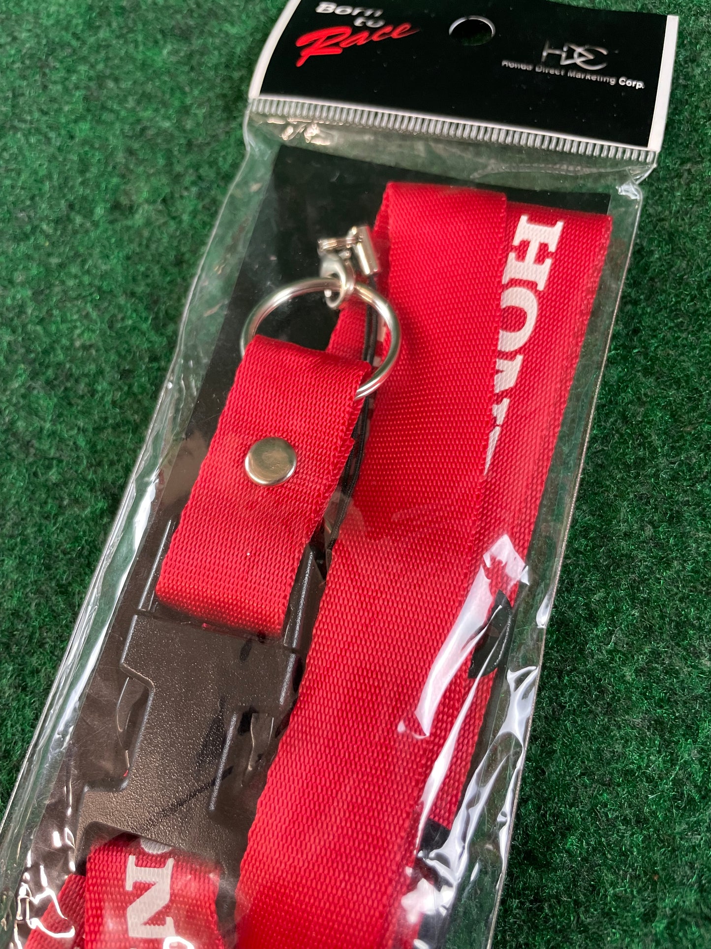 Honda Racing - Red/White Lanyard Keychain Thick Neck Strap