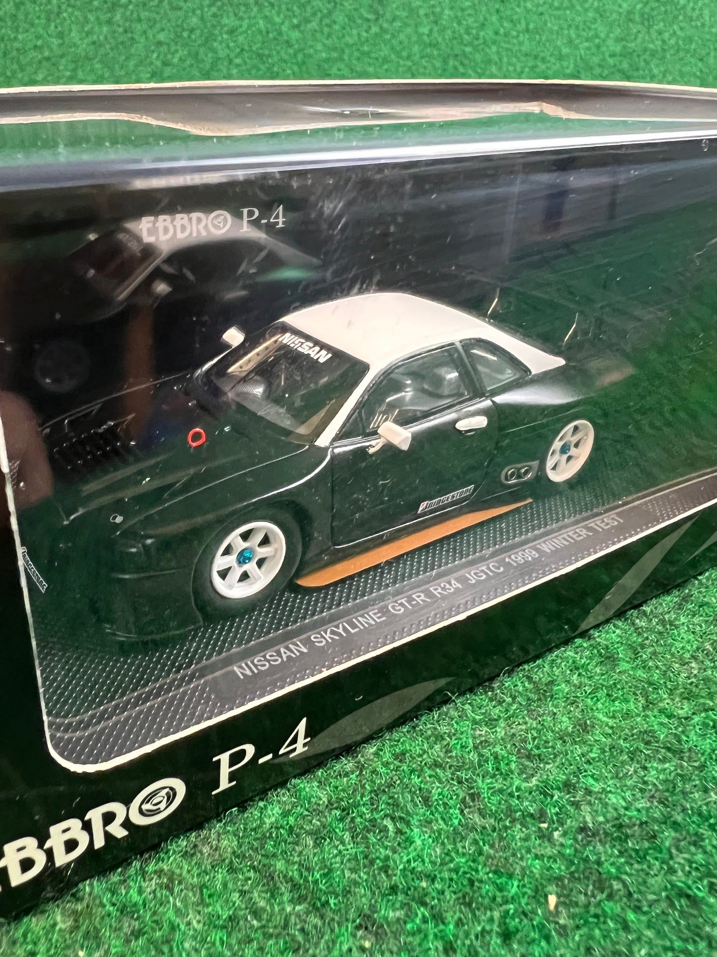 EBBRO P-4 Nissan Skyline R34 GTR 1999 Winter Test Car 1/43 Scale Diecast