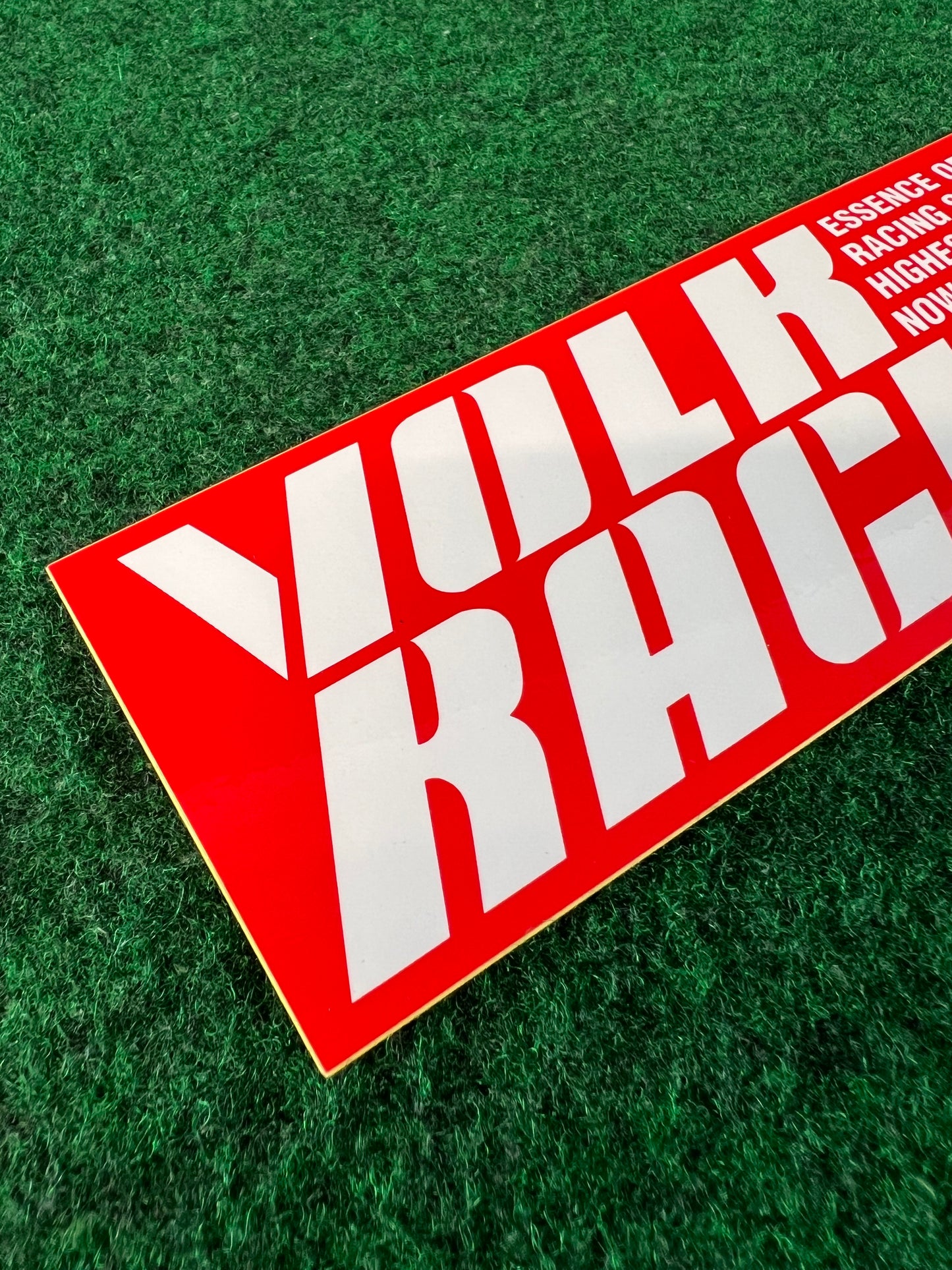 VOLK Racing RAYS Wheels - Red Old Logo Font Genuine Sticker