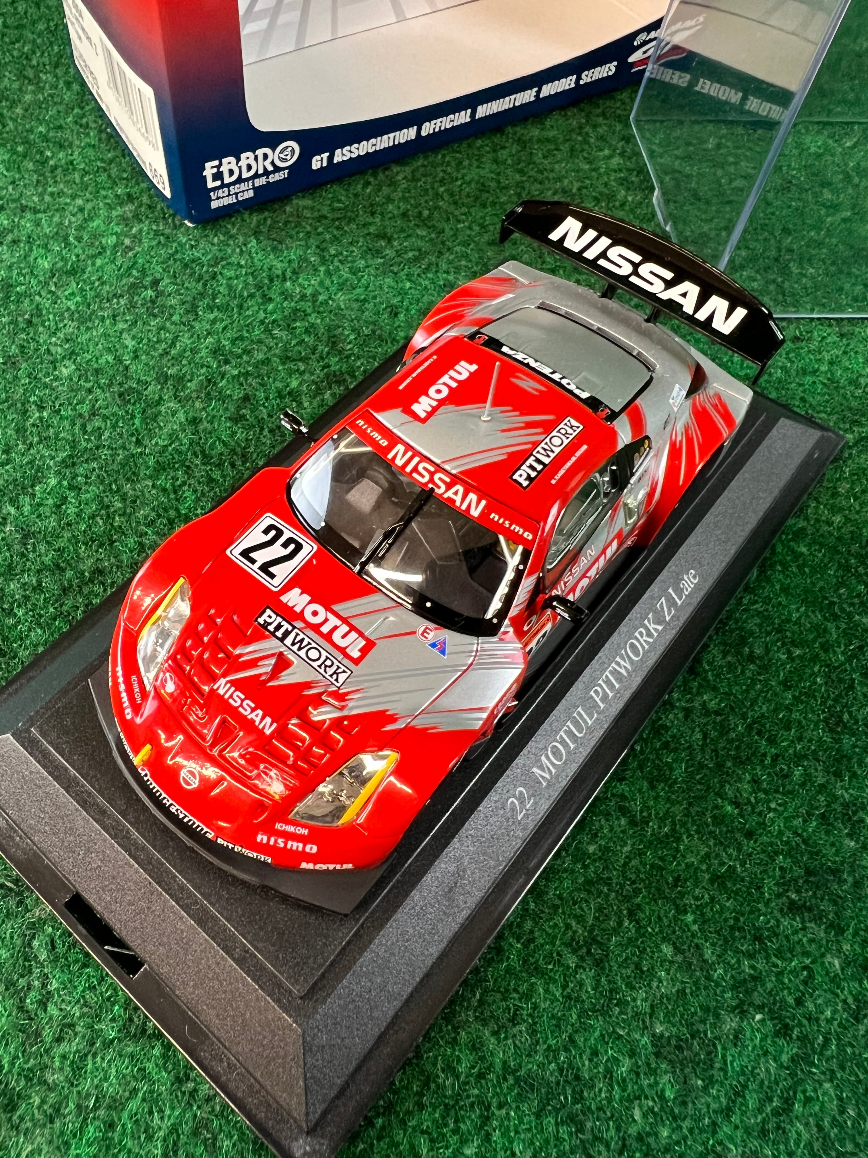 【5％OFF】 EBBRO 2004 JGTC MOTUL Pitwork Nissan Fairlady Z #22 Late ミニカー